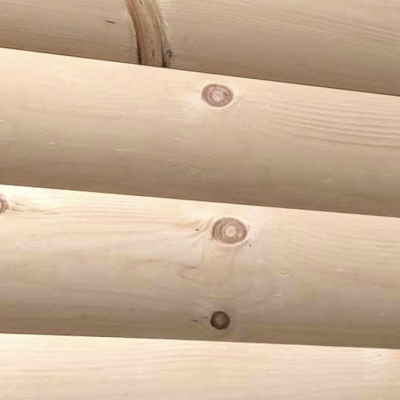 Le Marché du Bois Log cabin en pin blanc 1 3/8"