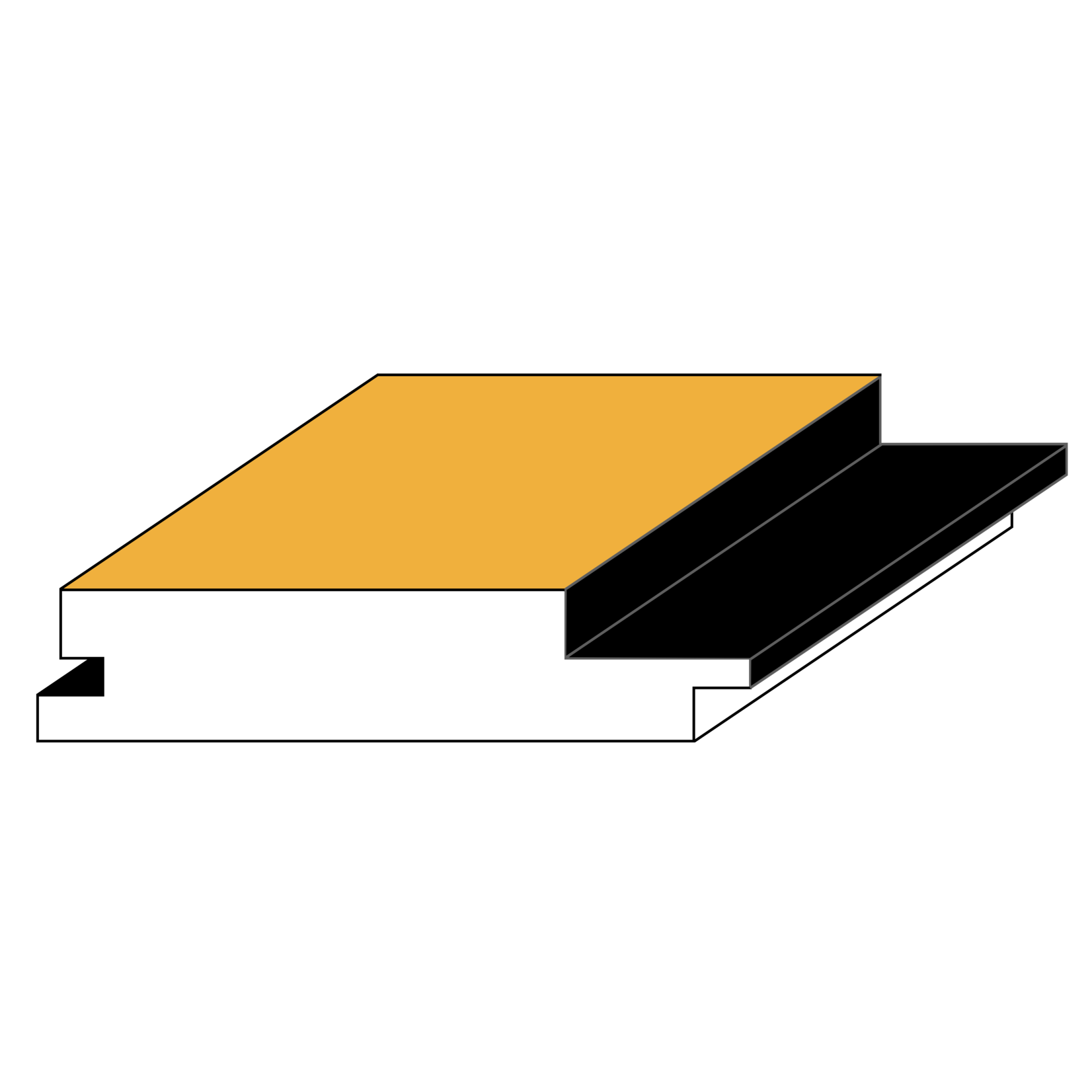 Le Marché du Bois Shiplap en pin blanc 5/8" (Nouveau profil)