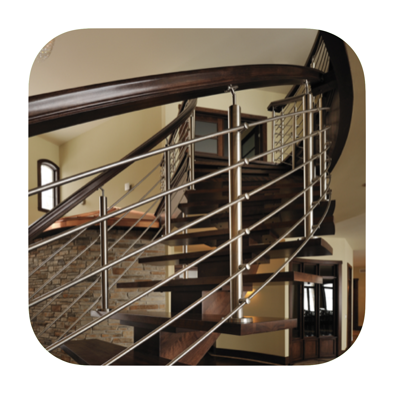 Mains courante en bois