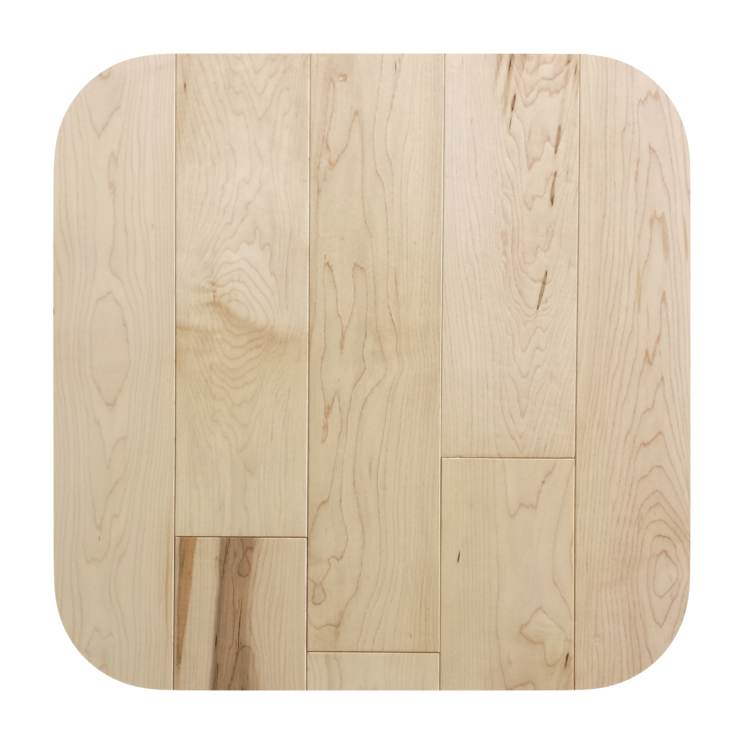 Plancher d'érable dur huilé