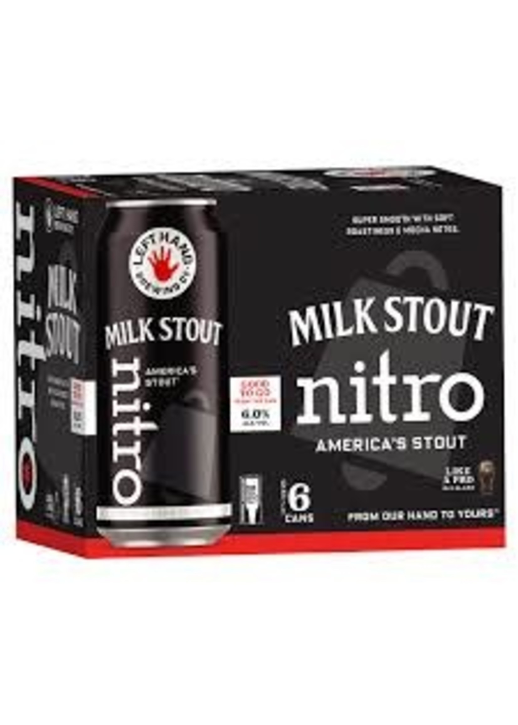 LEFT HAND NITRO LEFT HAND NITRO	MILK STOUT 6PK CANS	13.7 OZ