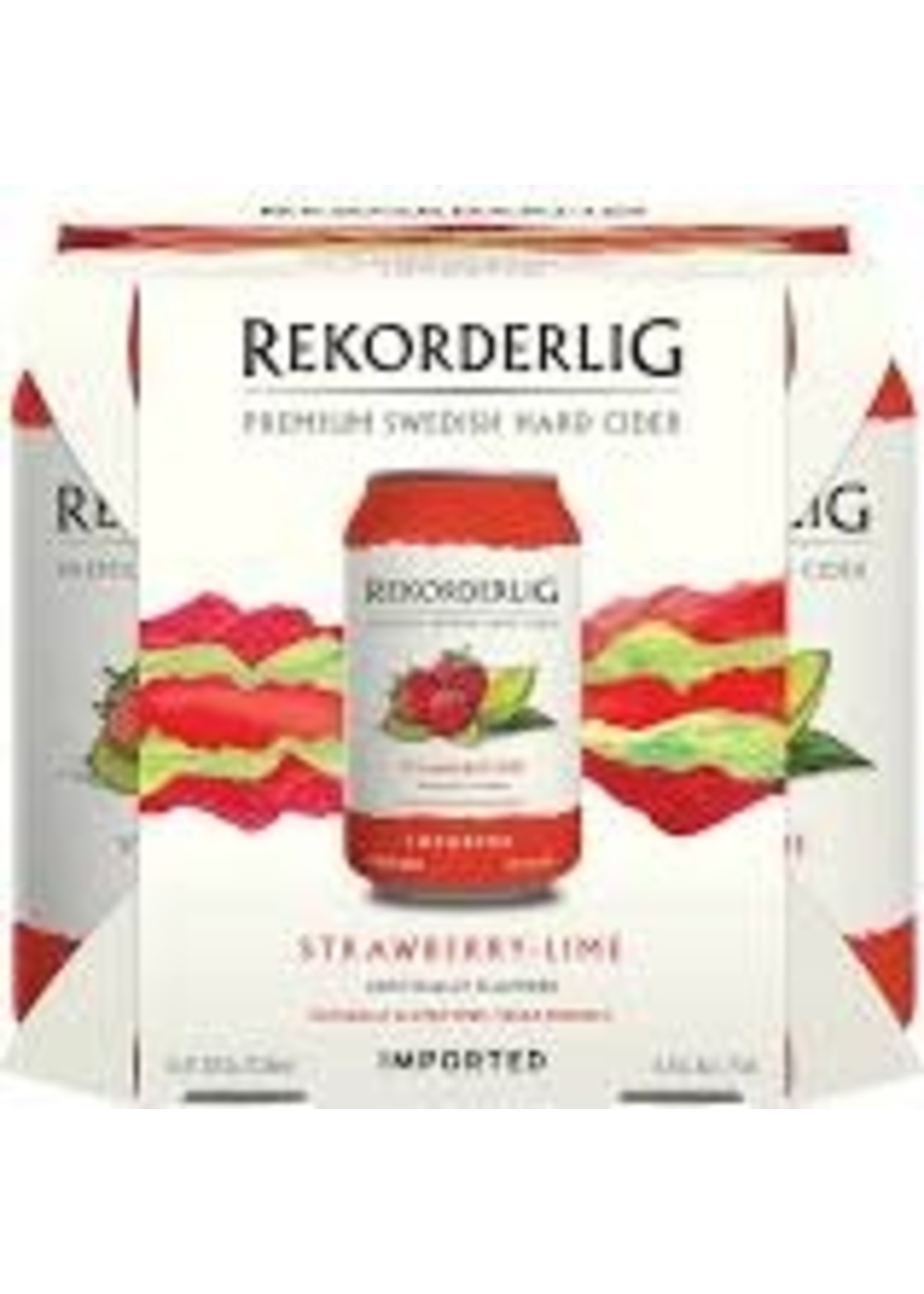 REKORDERLIG REKORDERLIG	STRAWBERRY-LIME CIDER 4PK	11.2 OZ