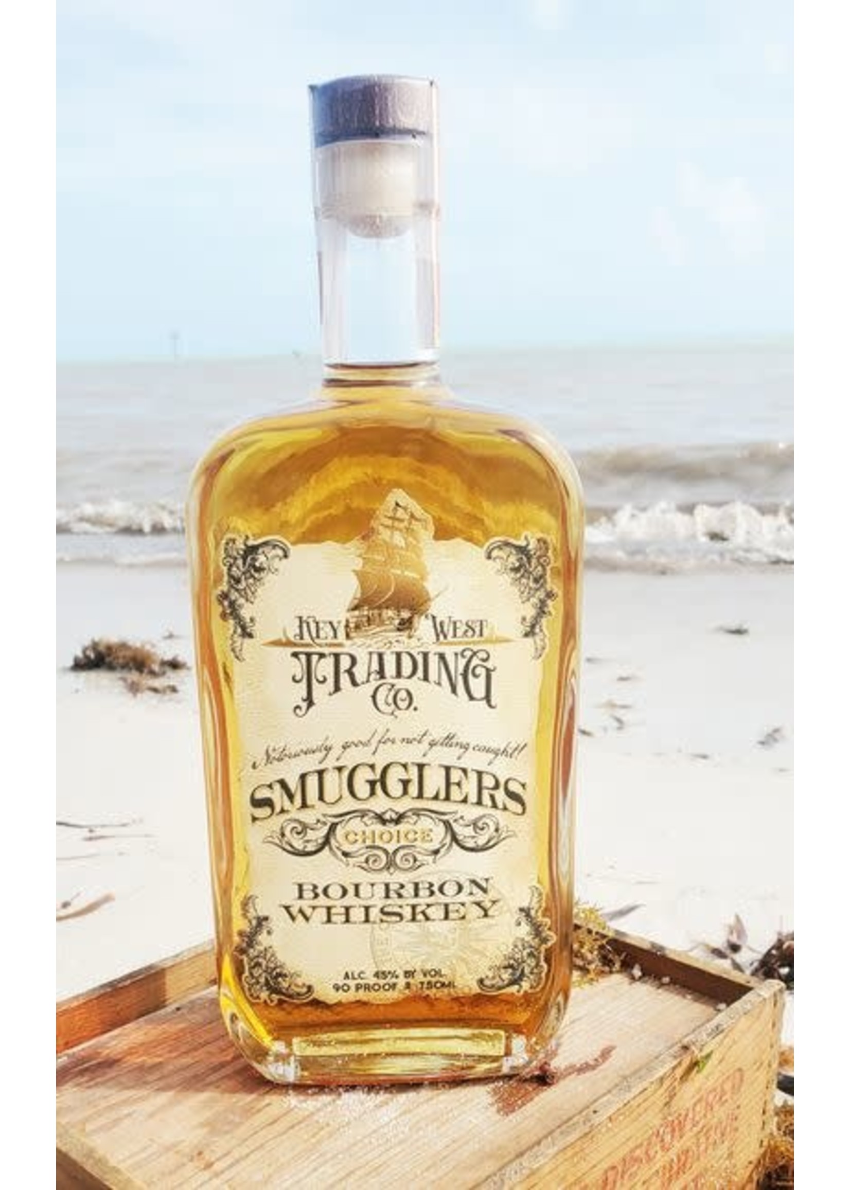 KEY WEST TRADING CO. KEY WEST TRADING CO.	SMUGGLERS BOURBON WHISKEY	.750L