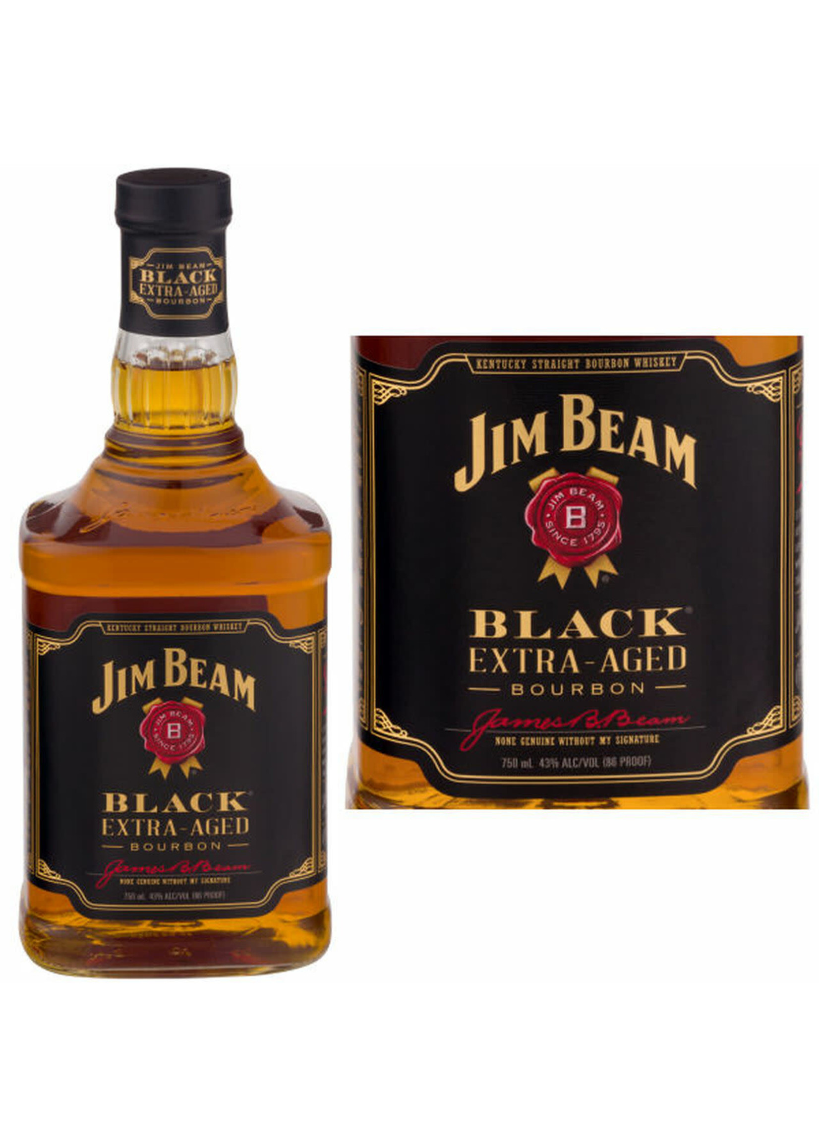 JIM BEAM BLACK JIM BEAM EXTRA AGED BLACK .750L