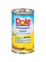 DOLE DOLE	PINEAPPLE JUICE	6 OZ