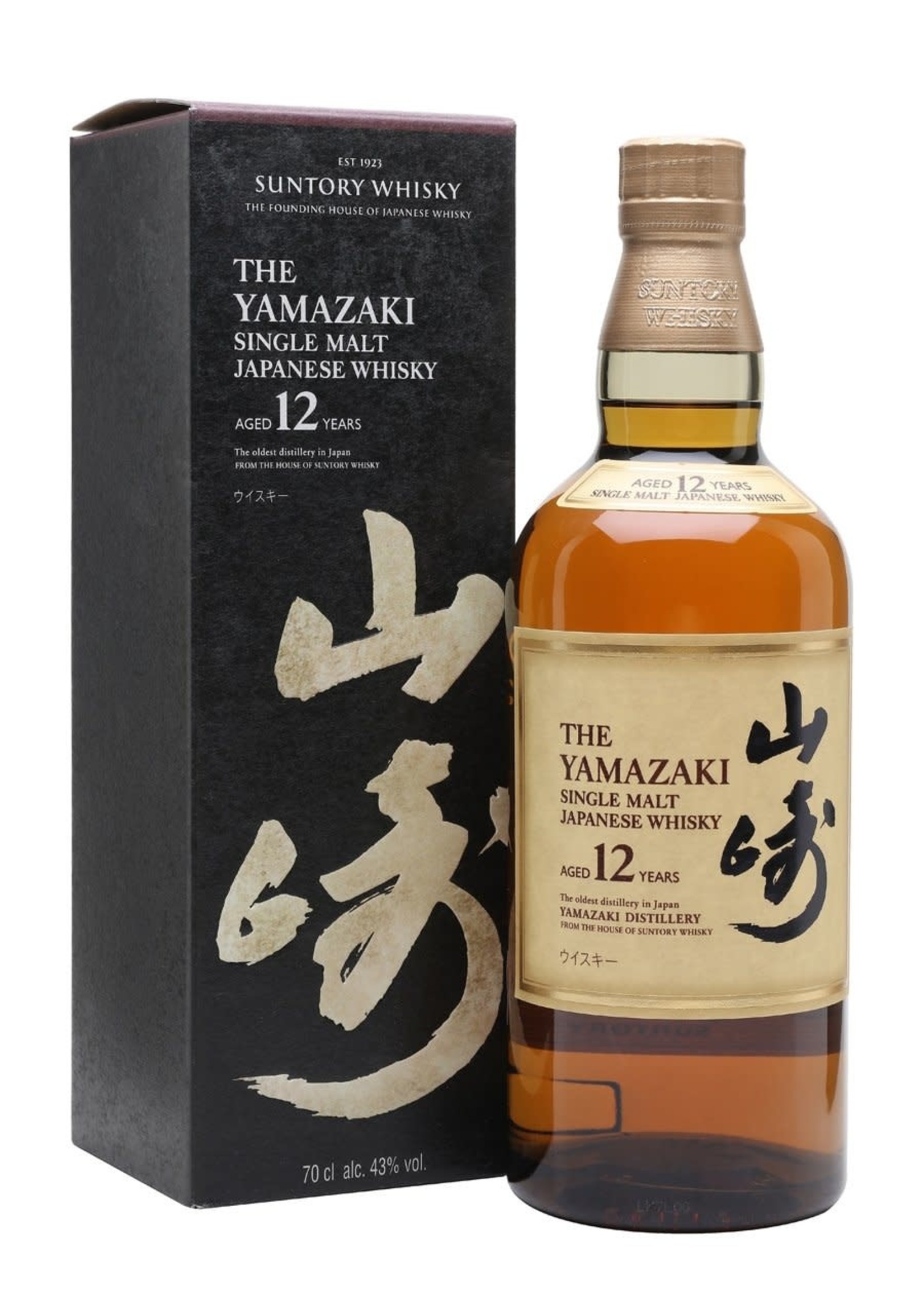 THE YAMAZAKI 12 YEAR SINGLE SMALT WHISKEY  .750L