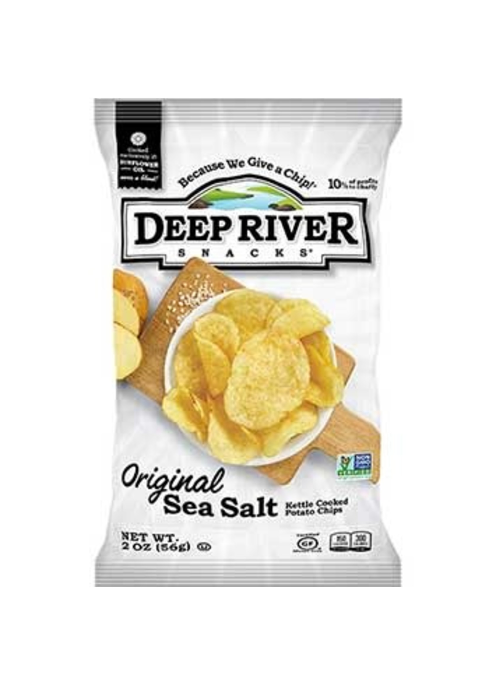DEEP RIVER POTATO CHIPS ORIG SALTED 2OZ