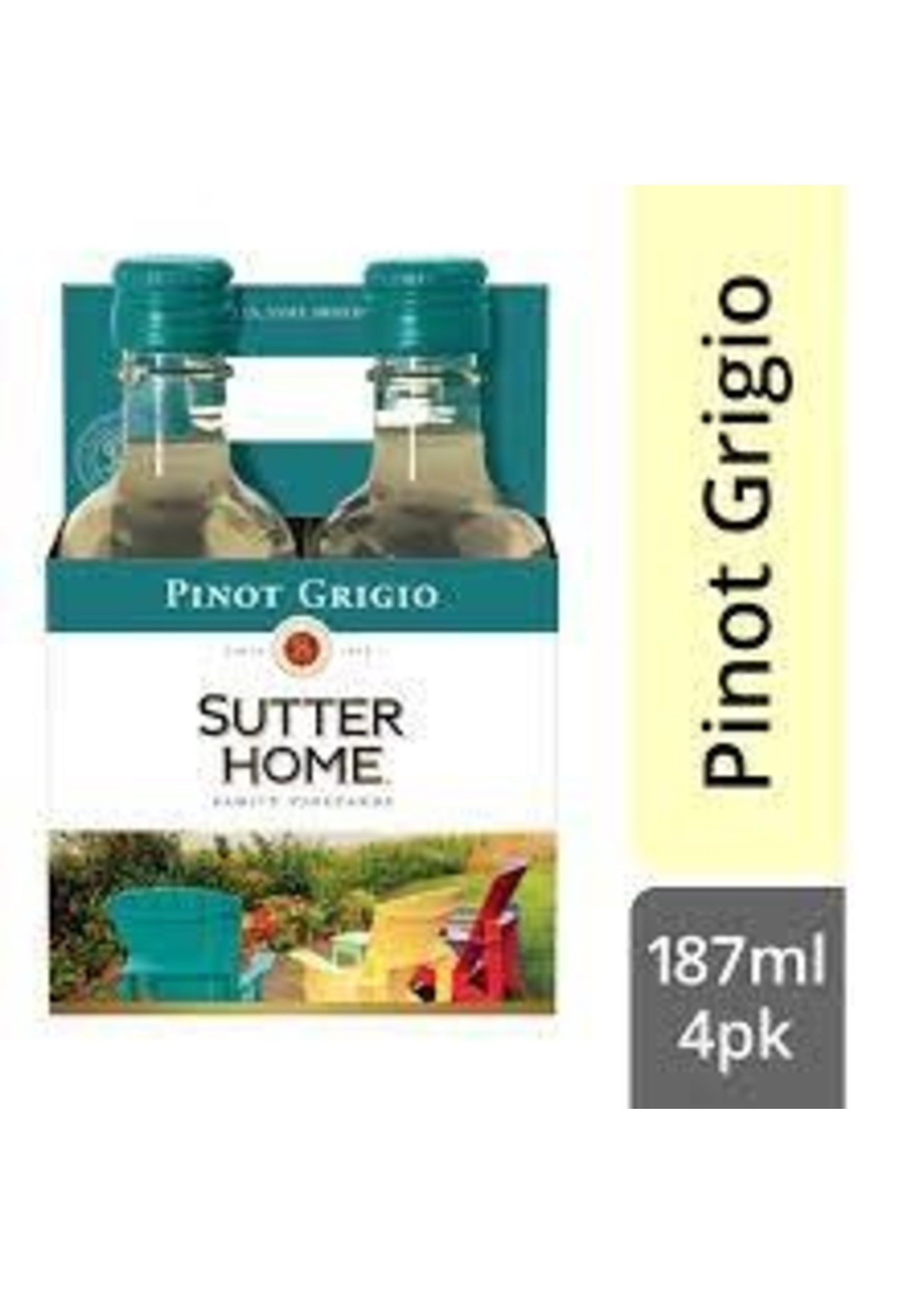 SUTTER HOME SUTTER HOME	PINOT GRIGIO	.187L 4PK