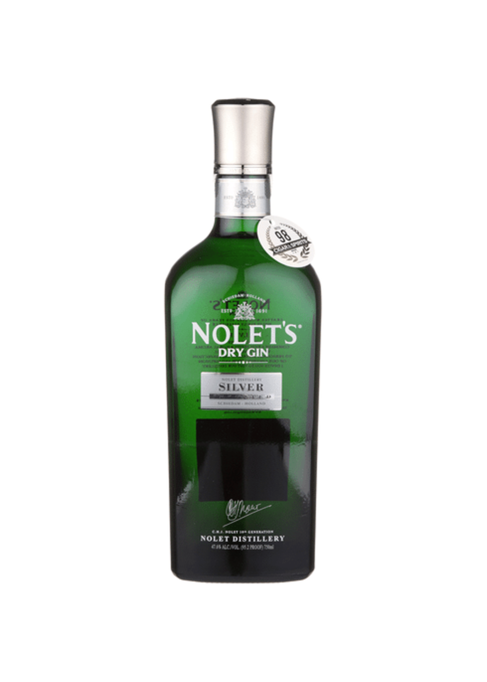 NOLET'S DRY GIN NOLET'S DRY GIN	SILVER IMPORTED  .750L