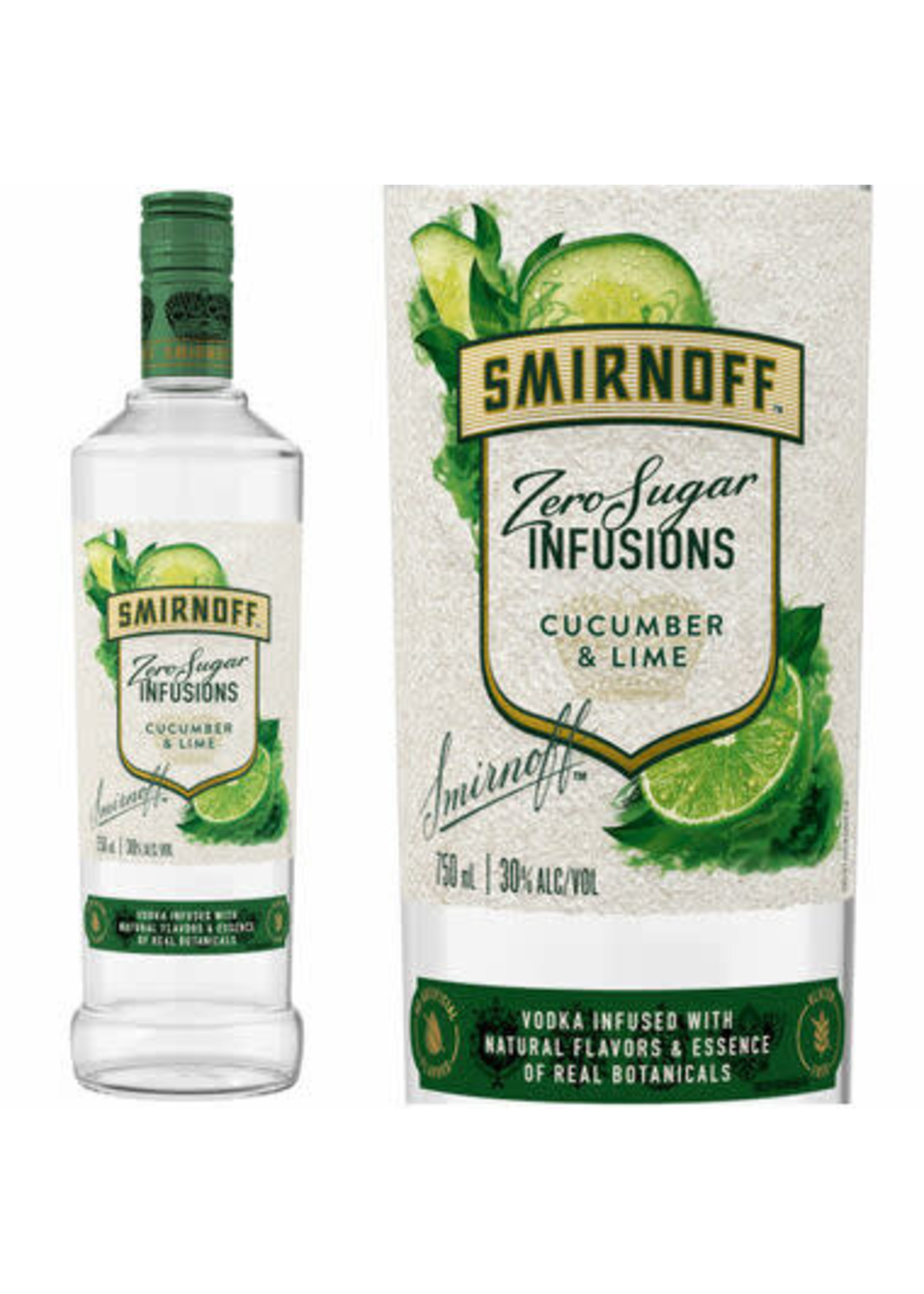 SMIRNOFF SMIRNOFF	CUCUMBER & LIME VODKA	.750L