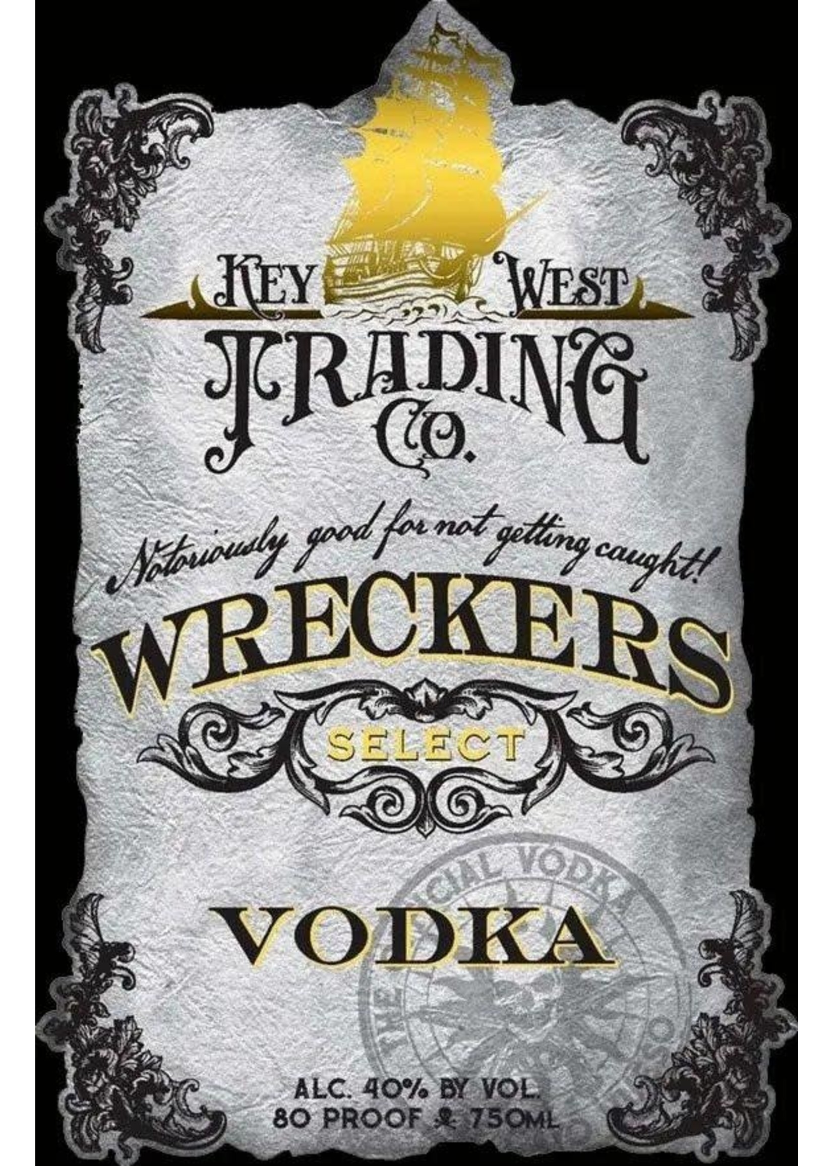KEY WEST TRADING CO. KEY WEST TRADING CO.	WRECKERS VOKDA	.050L