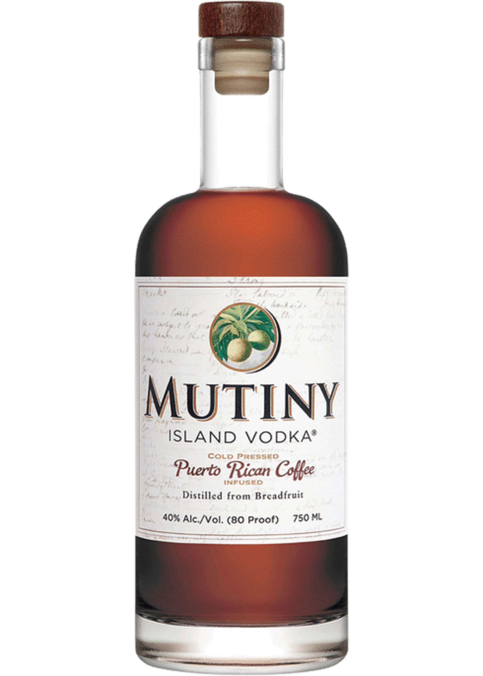 MUTINY ISLAND  VODKA PUERTO RICAN COFFEE 	.750L