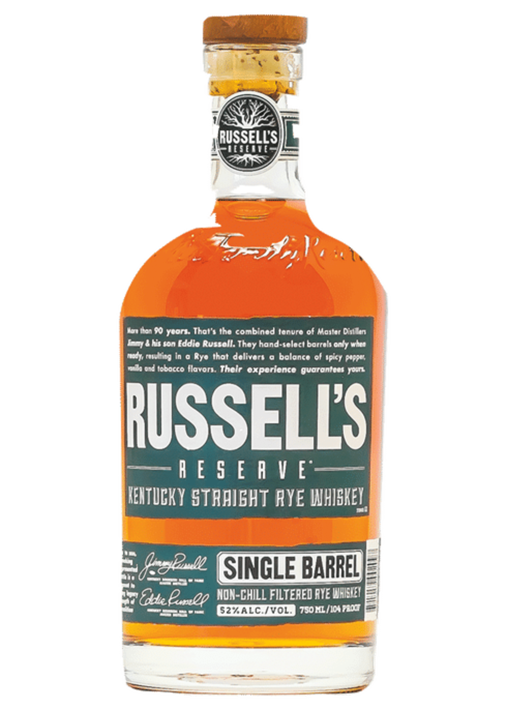 RUSSELL'S RESERVE RYE WHISKEY  .750L