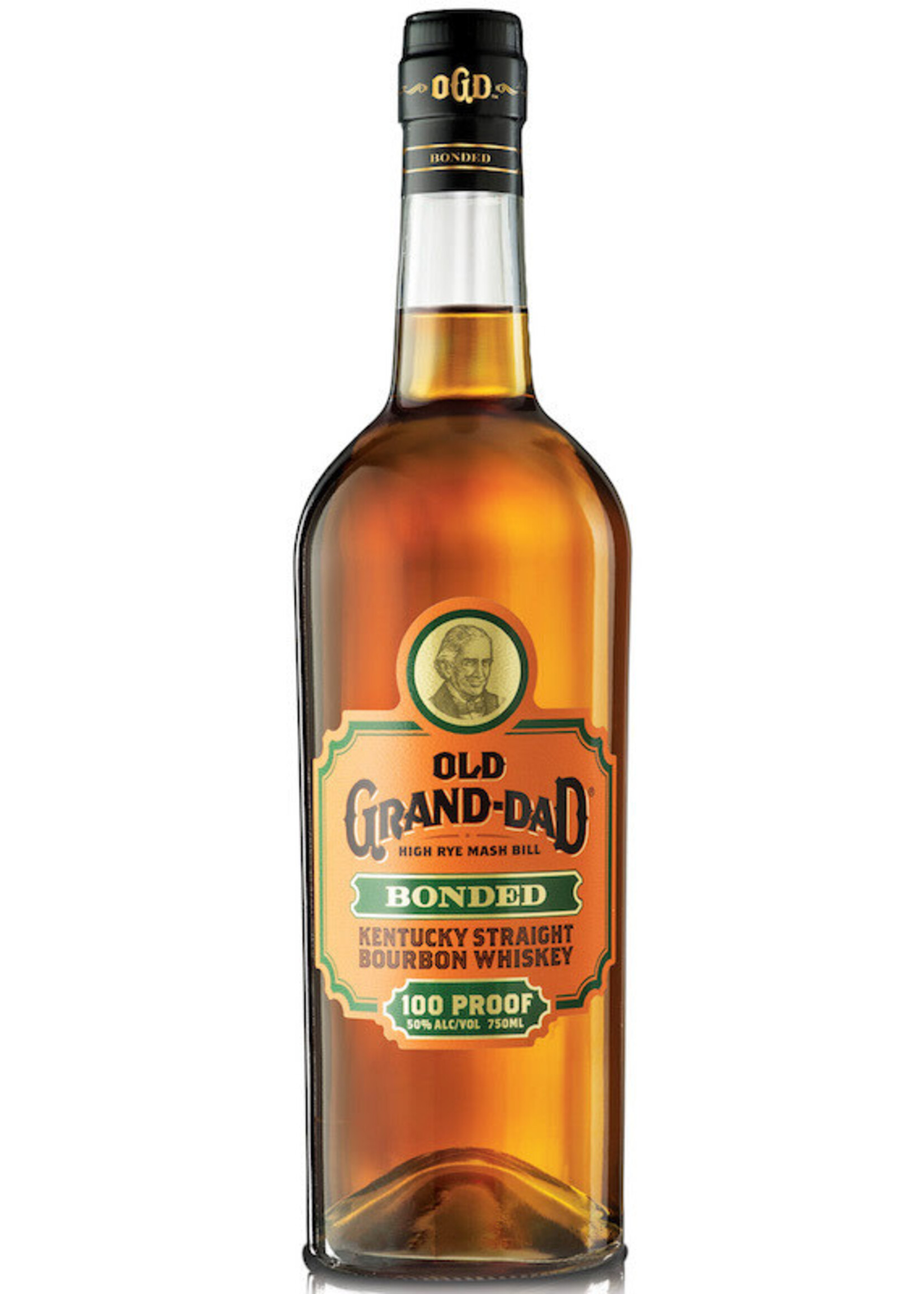 OLD GRAND DAD BOURBON SINGLE BARREL HIGH RYE 7 YR  .750L