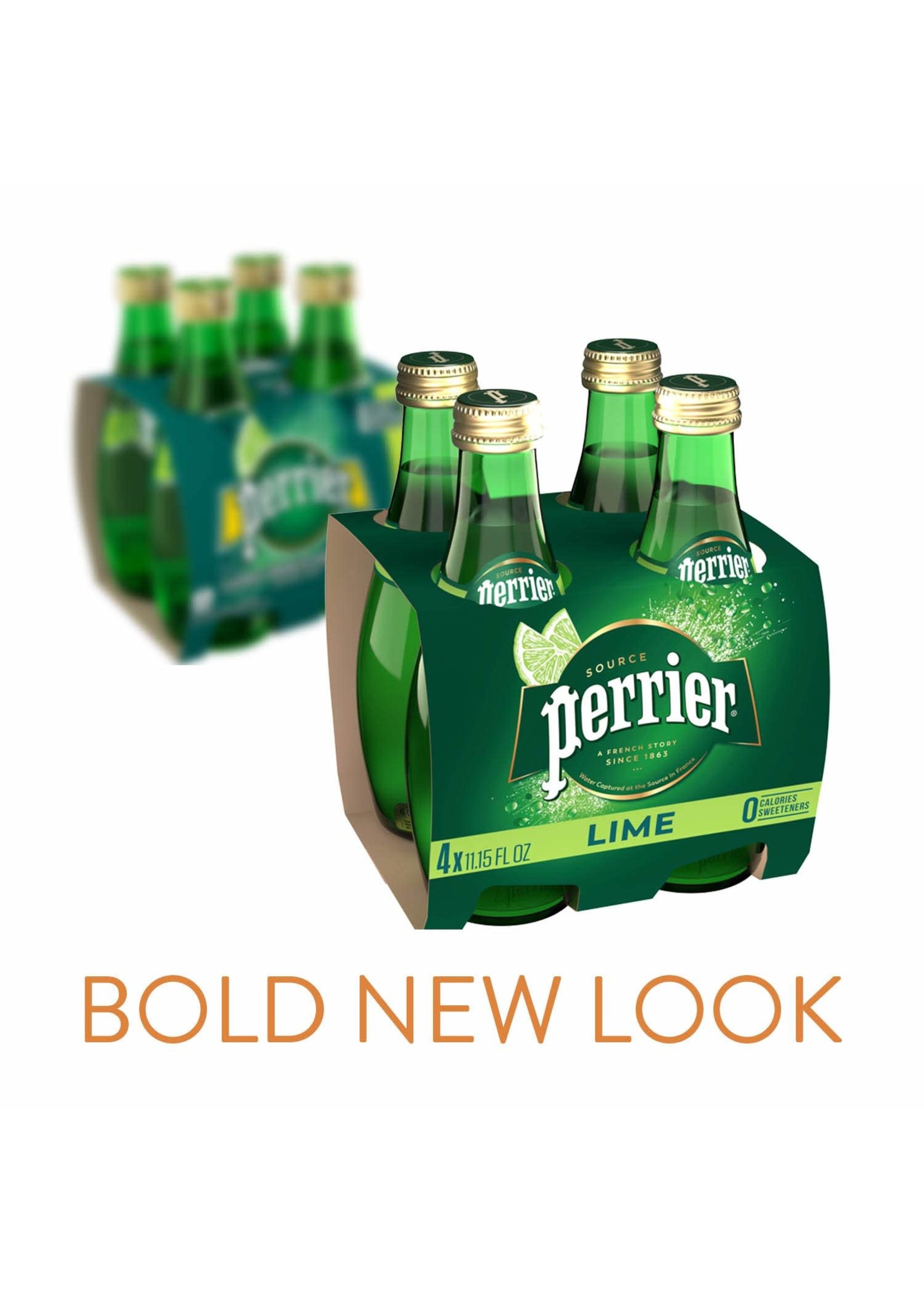 PERRIER SPARKLING MINERAL WATER 4PK .330L