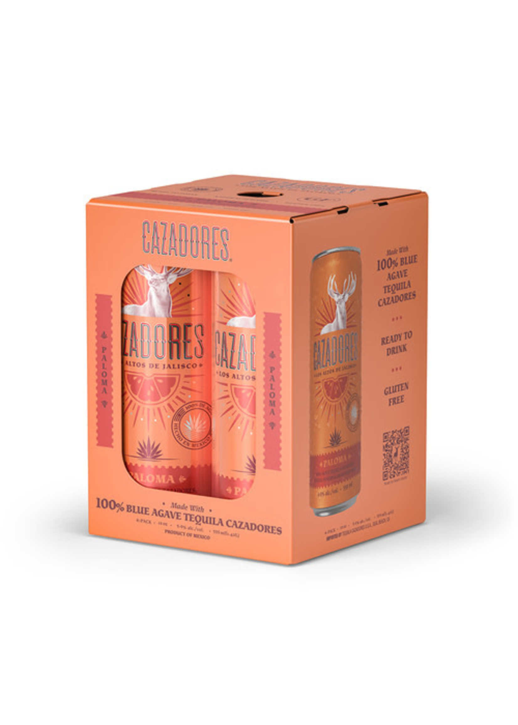 CAZADORES PALOMA GRAPEFRUIT 4PK 12OZ