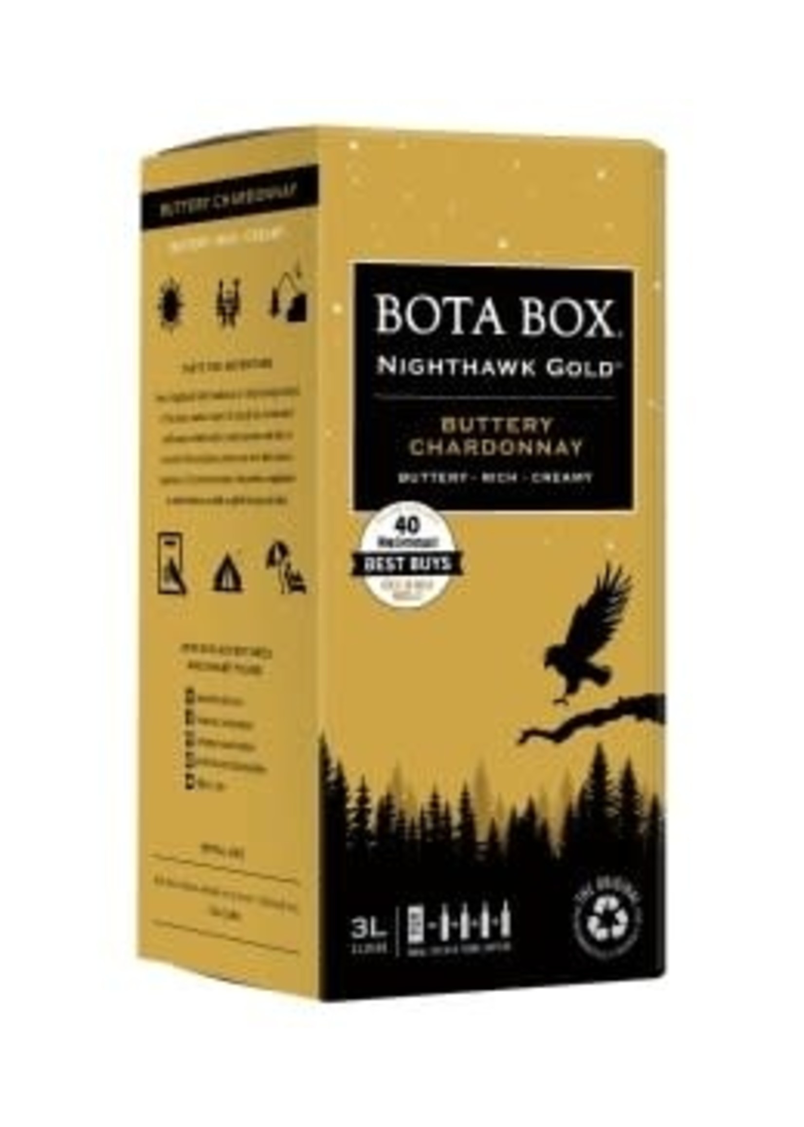 BOTA BOX BOTA BOX	NIGHTHAWK GOLD CHARDONNAY 	3.0L