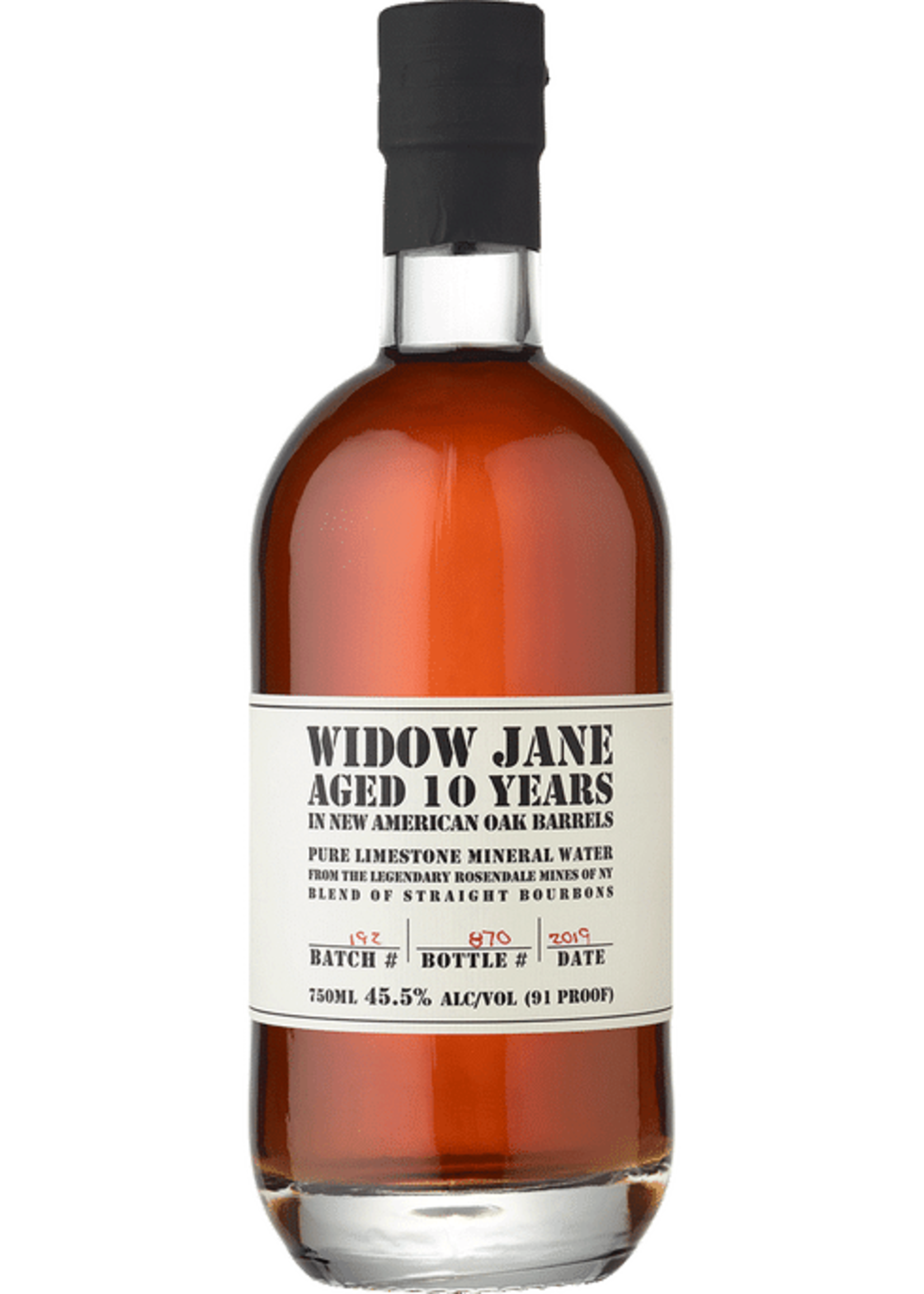 WIDOW JANE	STRAIGHT BOURBON 10YR	.750L