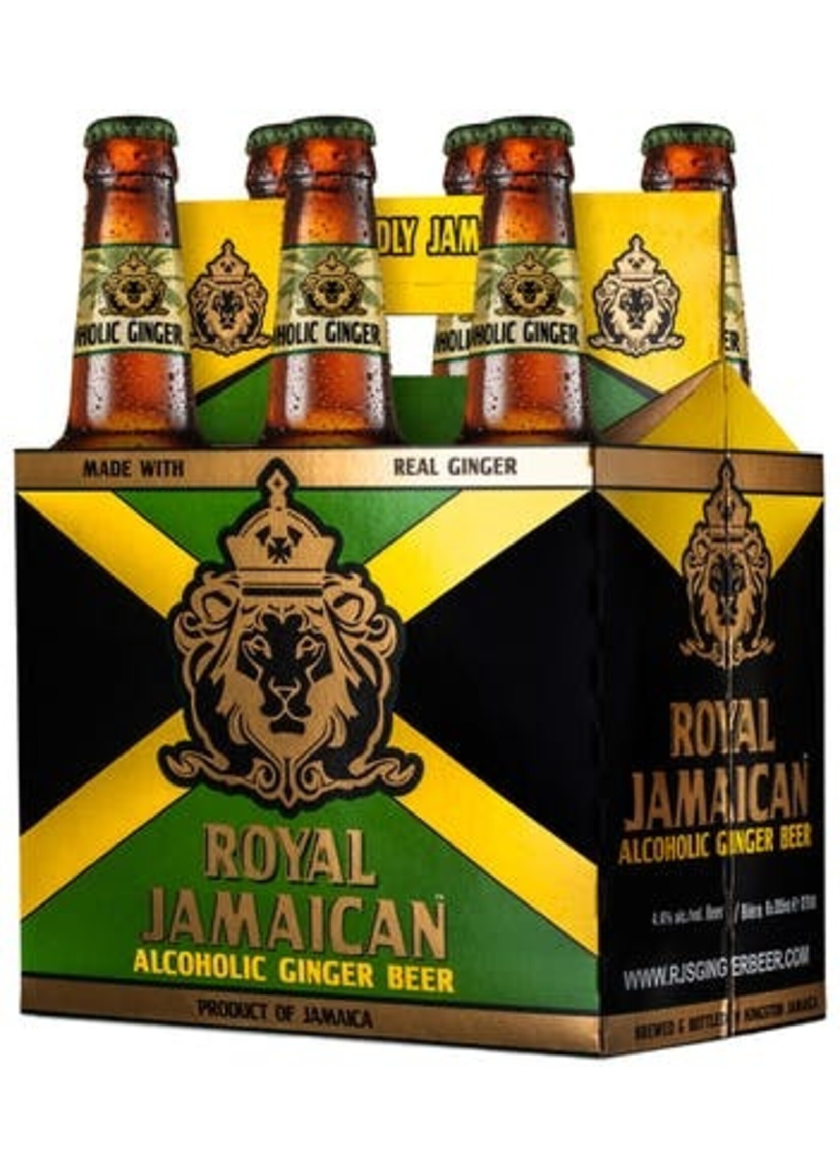 ROYAL JAMAICAN ALCHOLIC  GINGER BEER 6PK