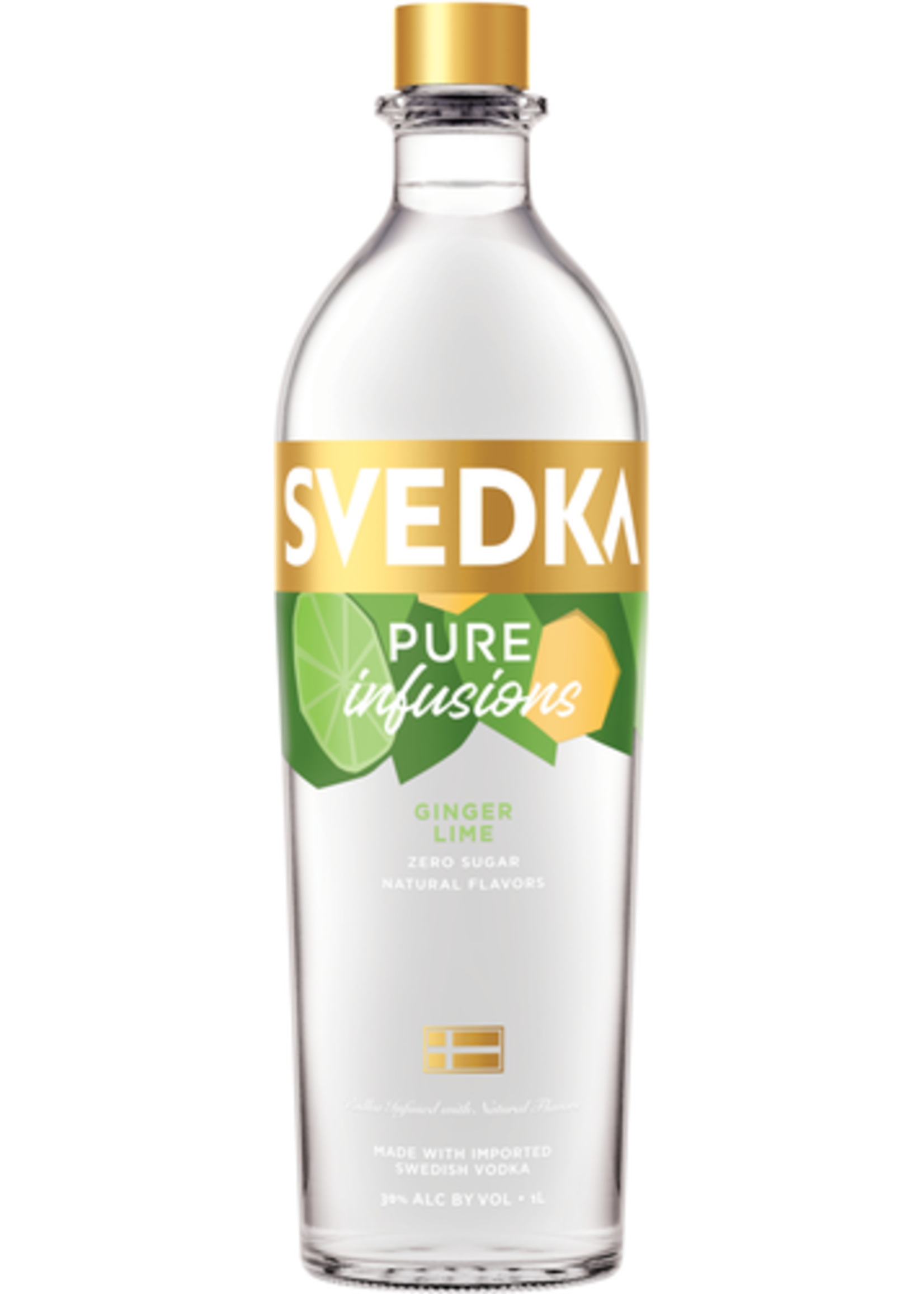 SVEDKA SVEDKA INF GINGER LIME  VODKA  60	1.0L