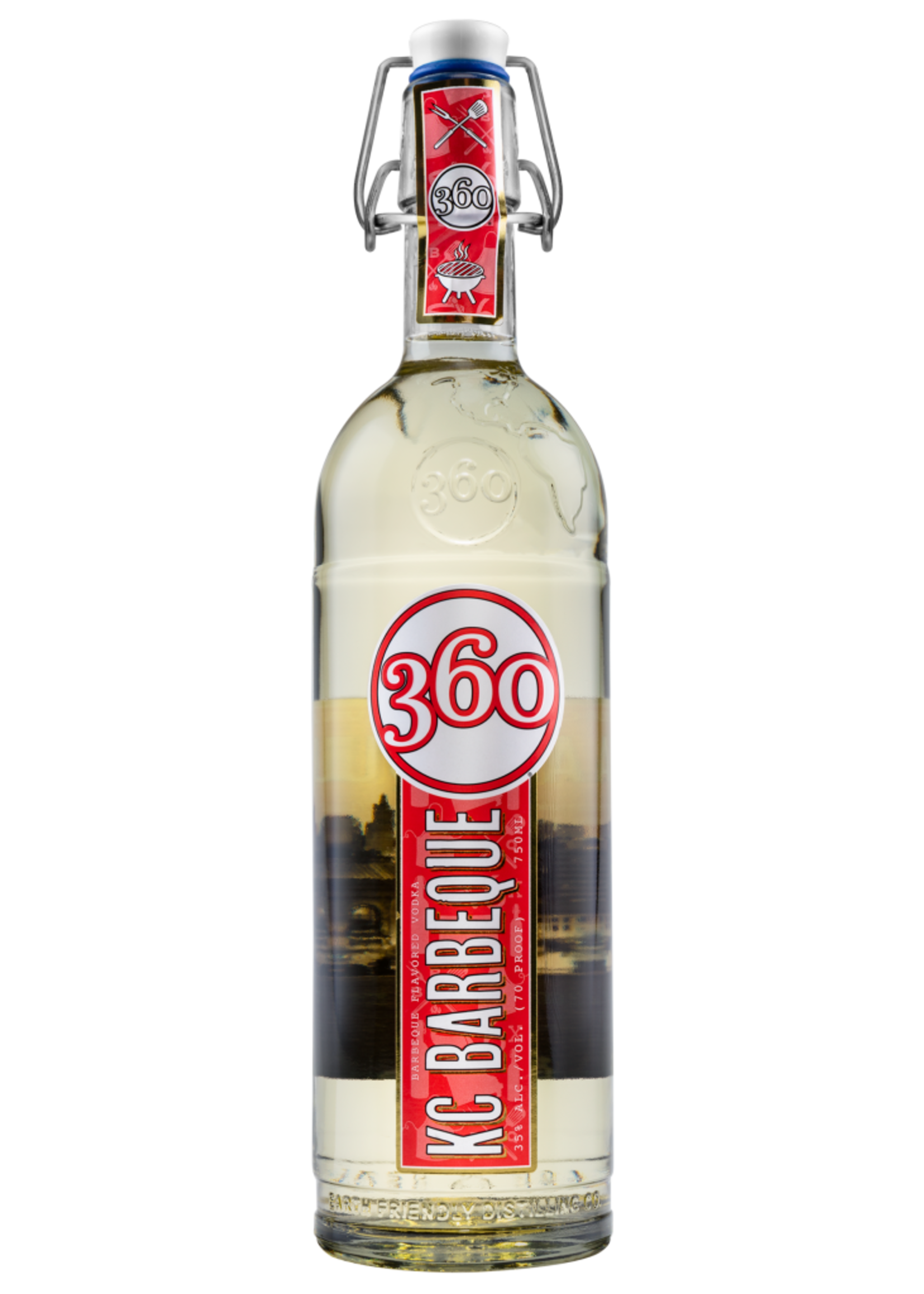 360 	KC BARBEQUE	VODKA .050L