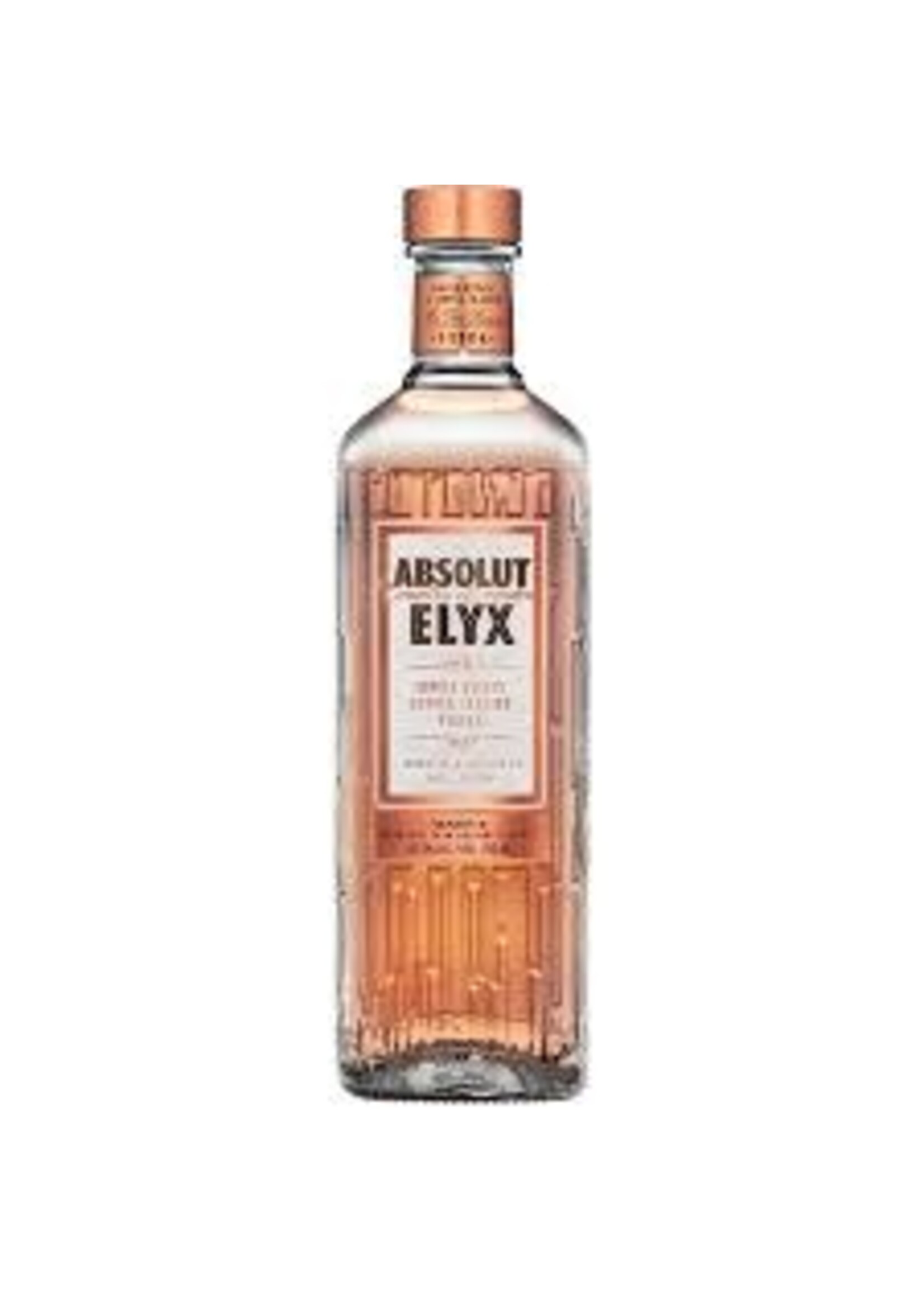 ABSOLUT ABSOLUT	 ELYX VODKA 	.750L