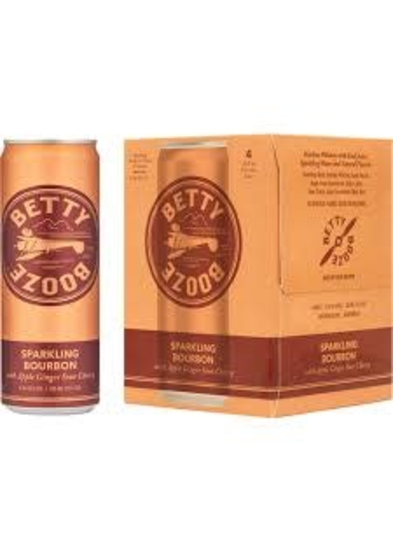 BETTY BOOZE SPK BOURBON APPLE GINGER SOUR CHERRY 4PK .355L