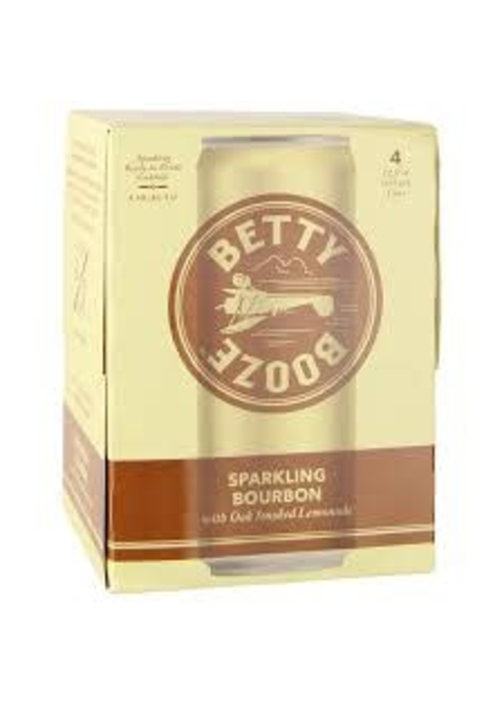 BETTY BOOZE SPK BOURBON W/SMOKED LEMONADE 4PK .355L