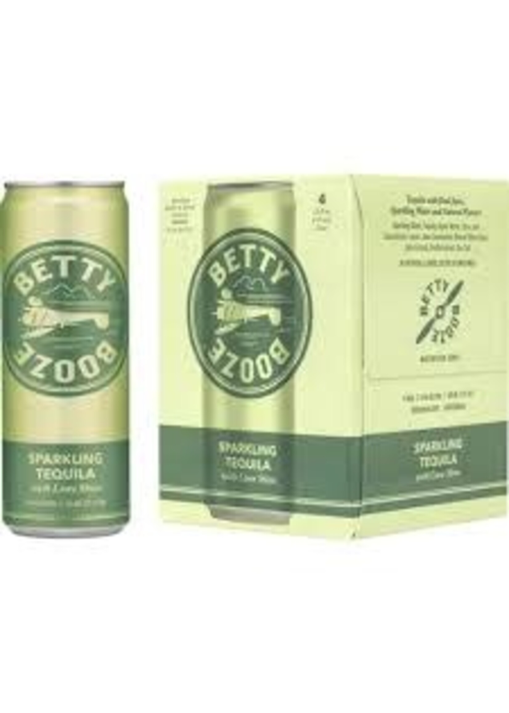 BETTY BOOZE SPK TEQUILA W/LIME SHISO 4PK .355L