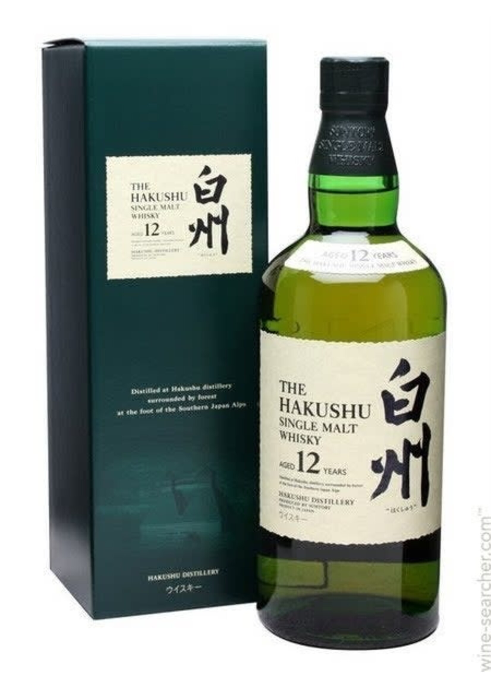 THE HAKUSHU SINGLE MALT 12 YEAR JAPANESE WHISKEY .750L