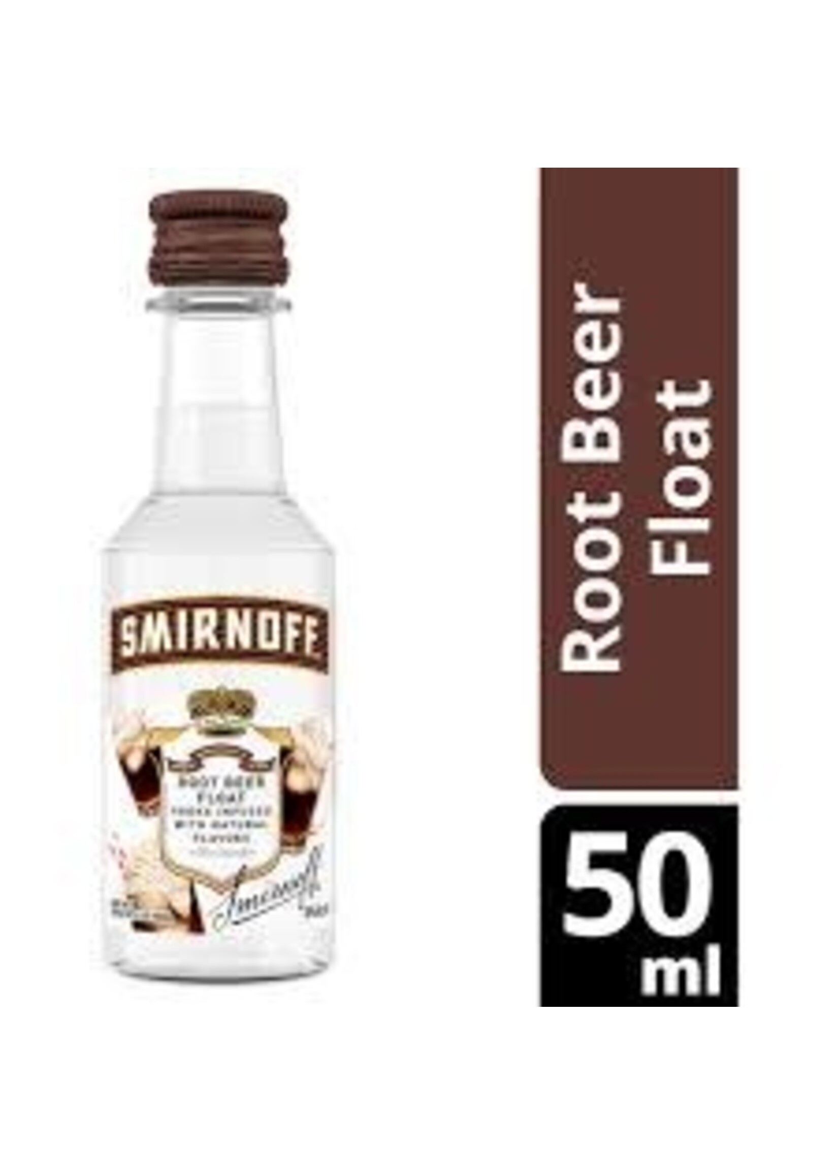 SMIRNOFF SMIRNOFF	ROOT BEER 100 VODKA 	.050L (50ML)
