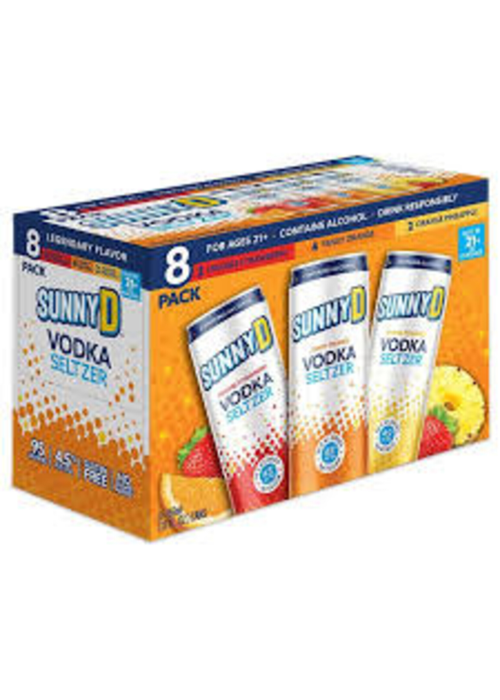SUNNY D  VODKA COCKTAIL VARIETY 8PK  .355L