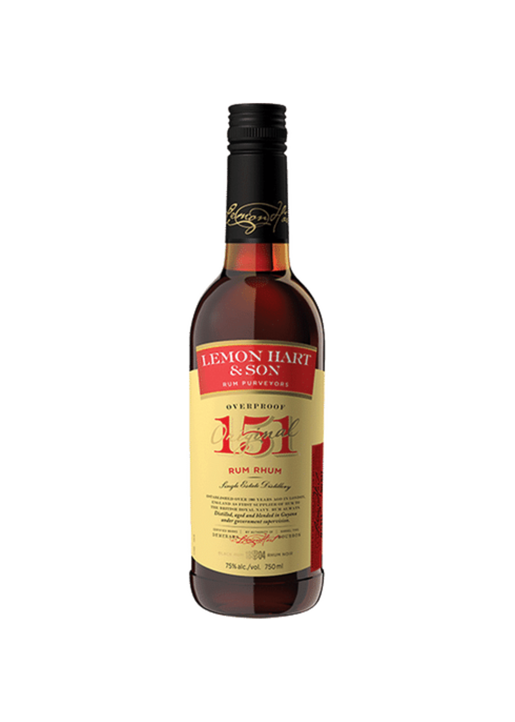 LEMON HART LEMON HART & SONS 	151 RUM	.750L