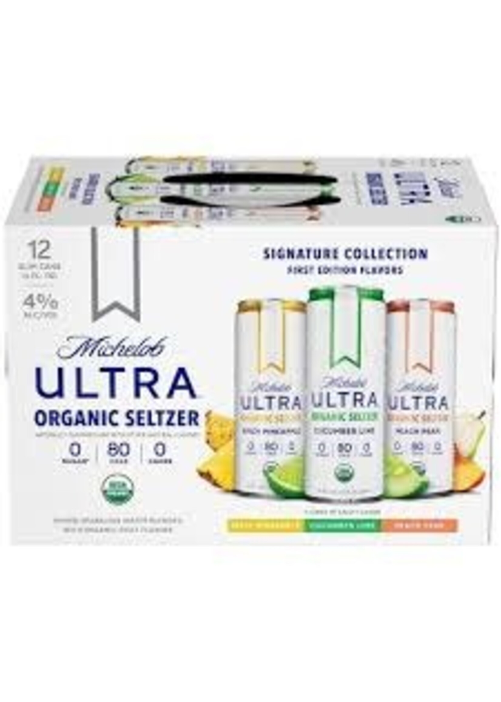 MICHELOB ULTRA MICHELOB ULTRA ORGANIC SELTZER SIGNATURE VARIETY 12PK 12 OZ
