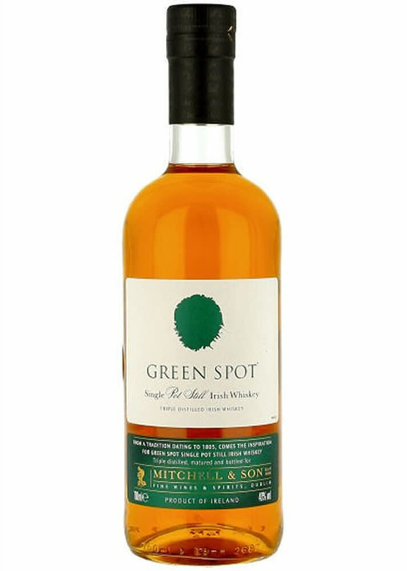 GREEN SPOT	SINGLE POT STILL IRISH WHISKEY	.750L