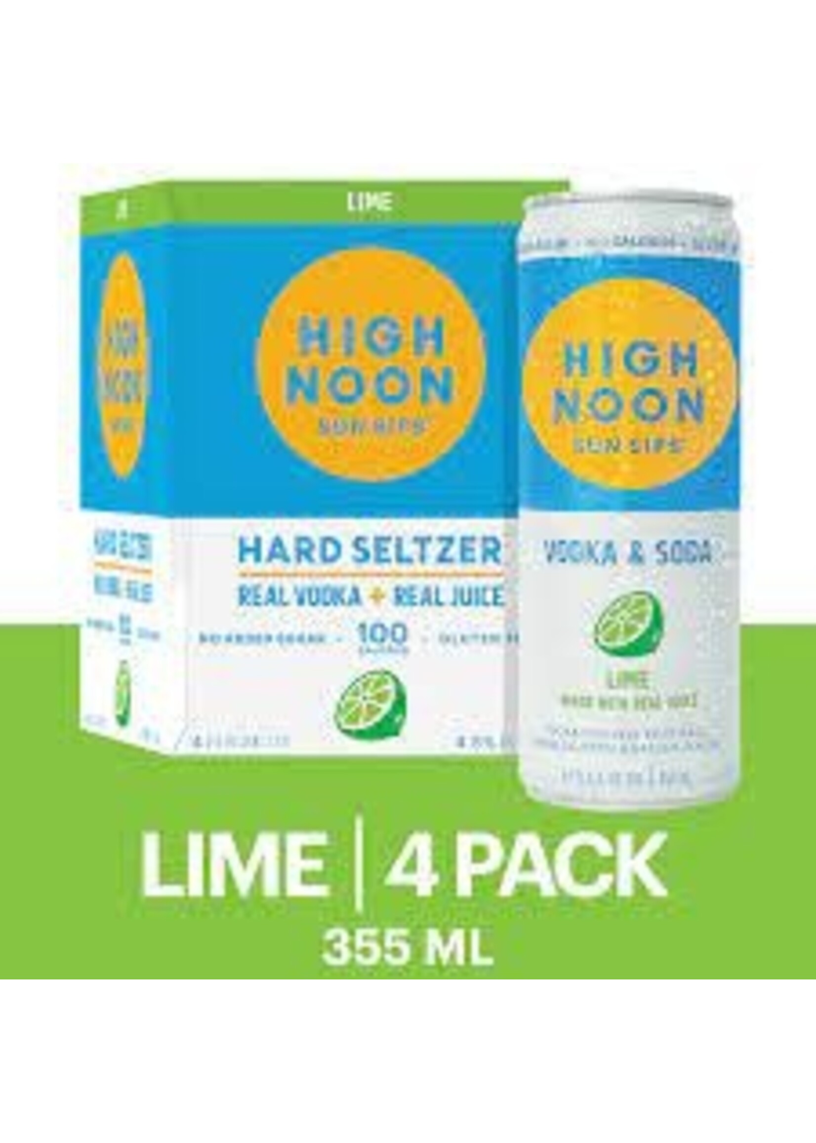 HIGH NOON HIGH NOON	LIME 4PK	12 OZ