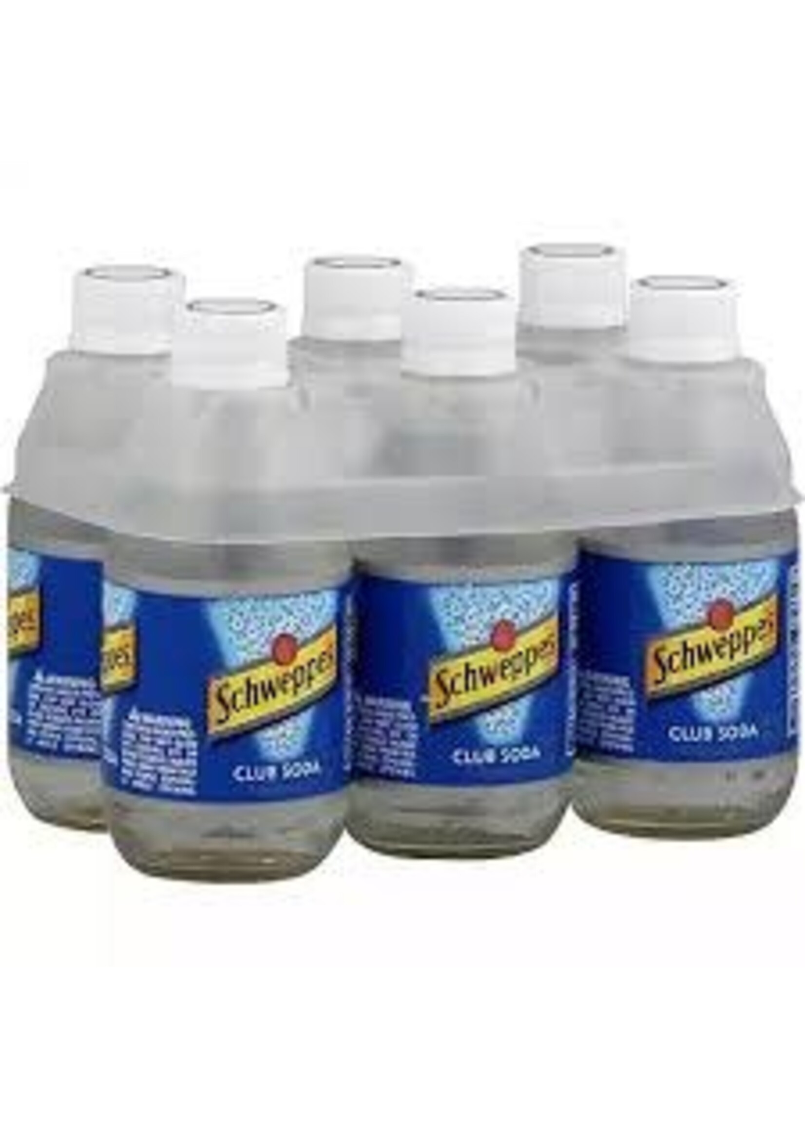 SCHWEPPES SCHWEPPES	CLUB SODA 6 PK BOTTLES	10 OZ