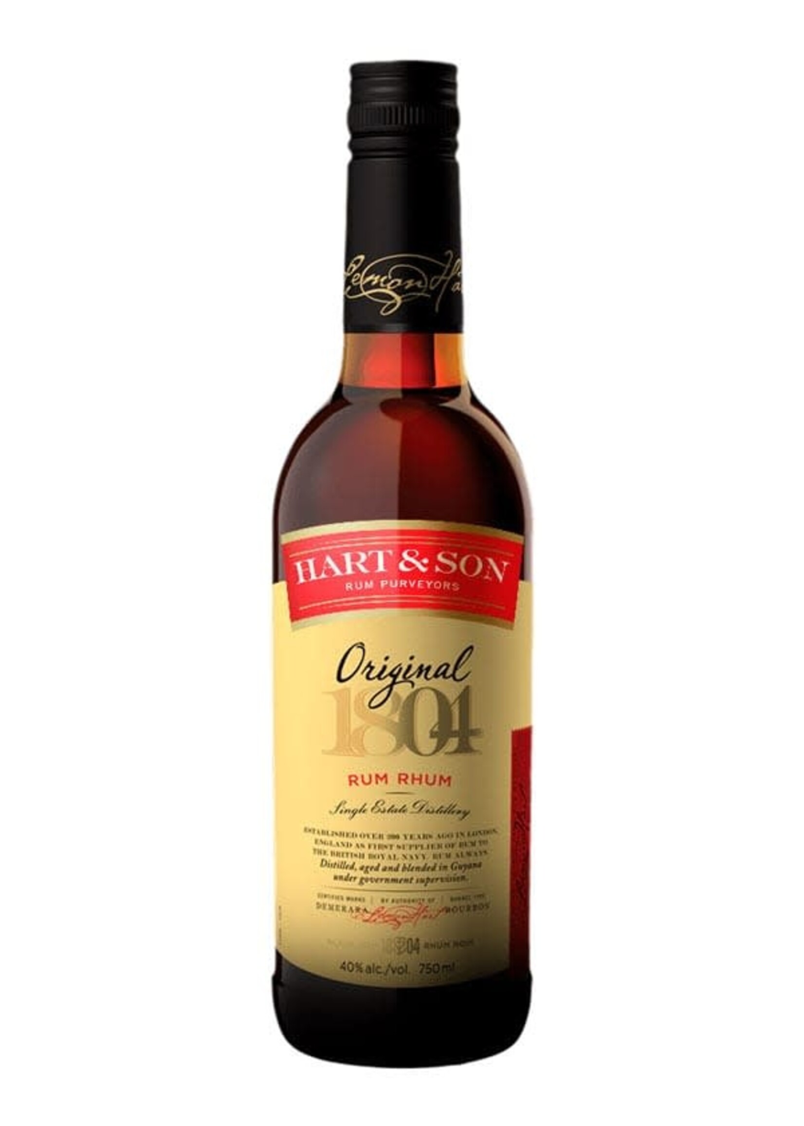 LEMON HART & SON LEMON HART & SON	ORIGINAL 1804 RUM	.750L