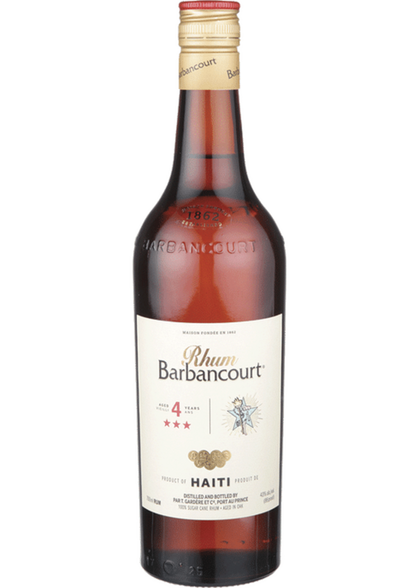 BARBANCOURT 3 STAR BARBANCOURT 3 STAR	RUM 4YR  	.750L