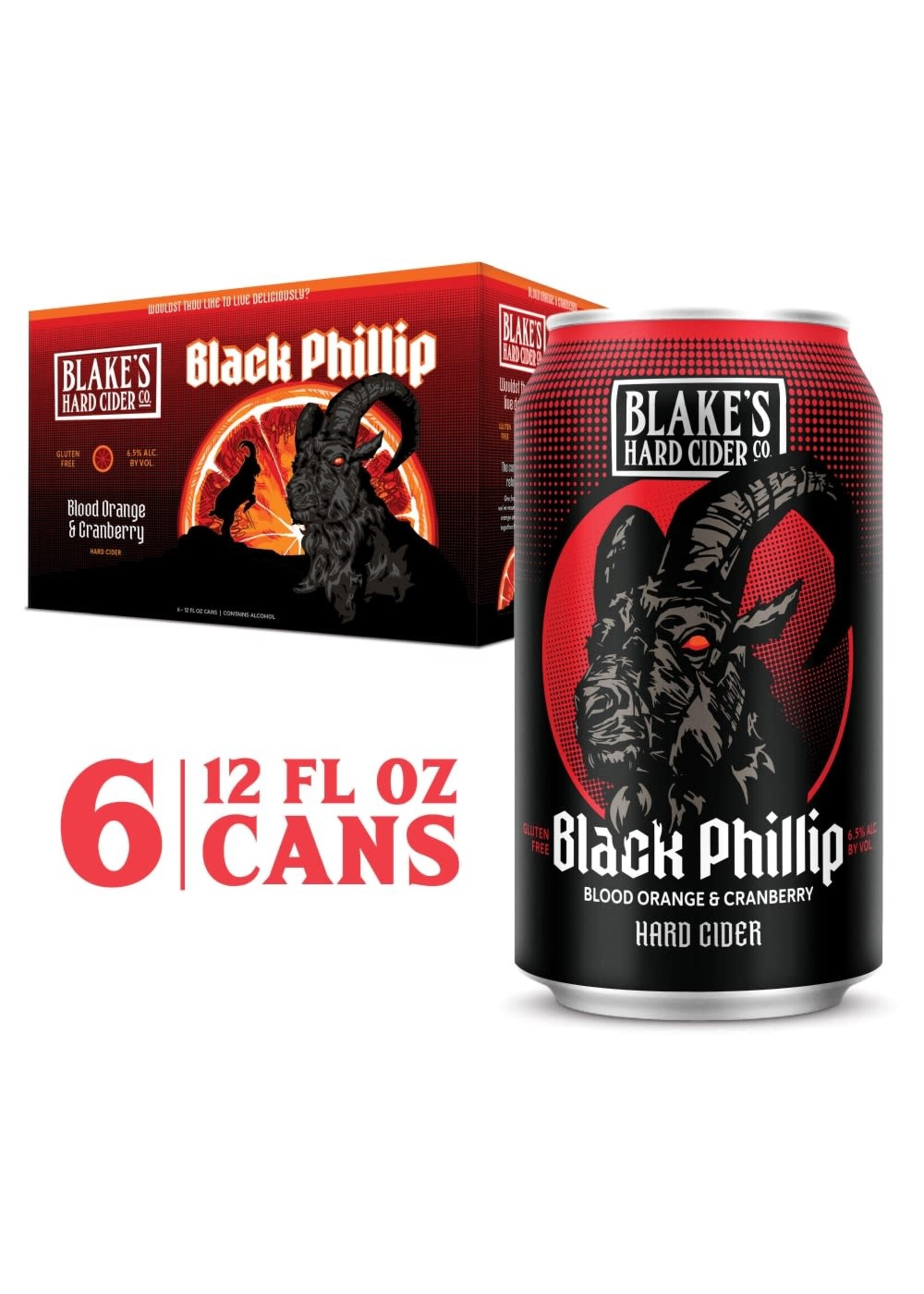 BLAKE'S HARD CIDER BLOOD ORANGE & CRANBERRY 6PK CANS