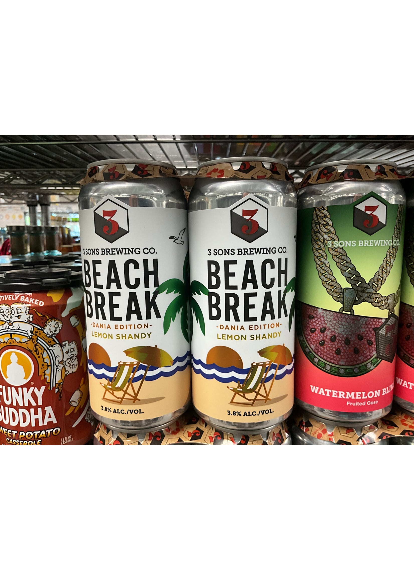 3 SONS BEACH BREAK 4PK 16OZ CANS