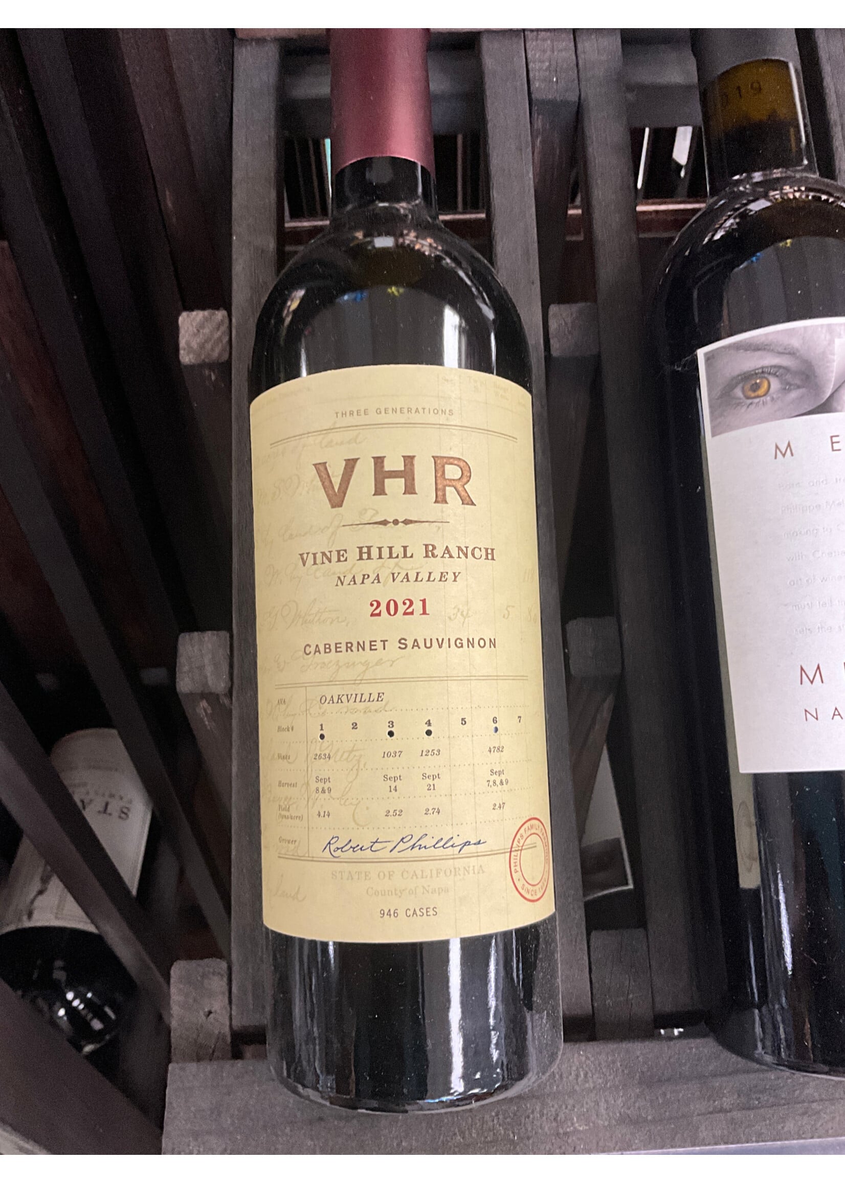 VHR VINE HILL RANCH NAPA  CABERNET	.750L