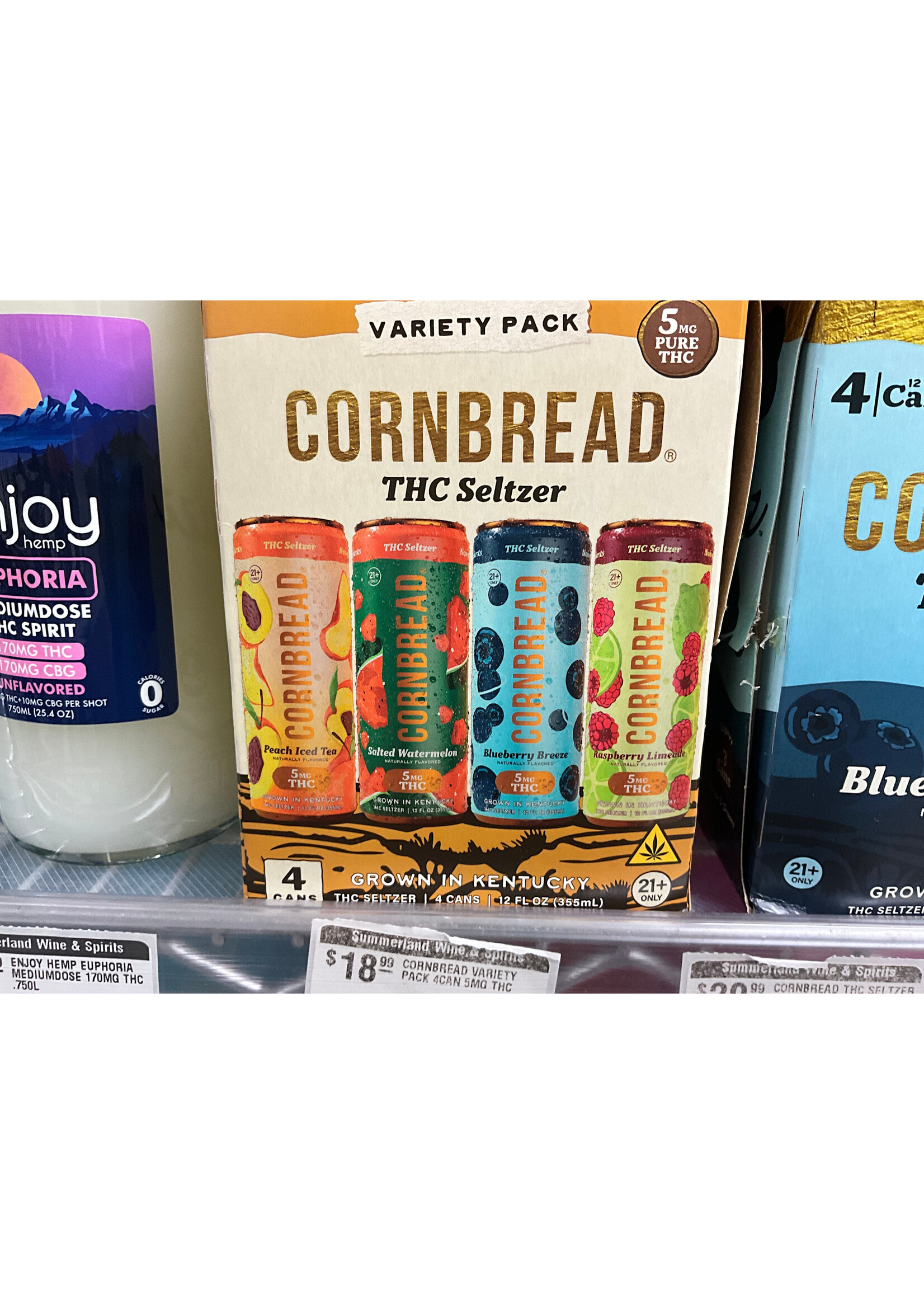 CORNBREAD VARIETY PACK 4CAN 5MG THC