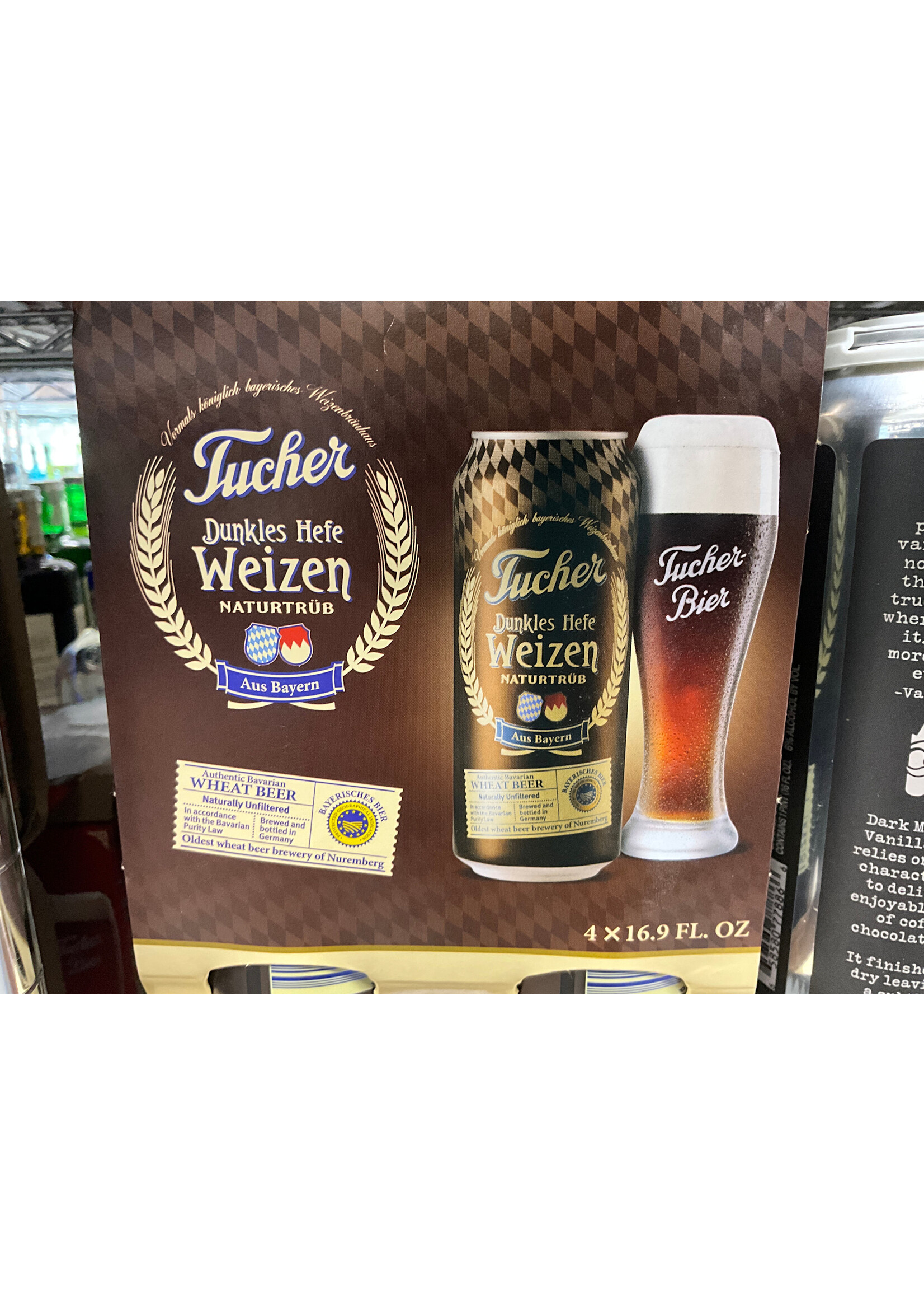 TUCHER DUNKLES HEFEWEIZEN 4PK .5L CANS