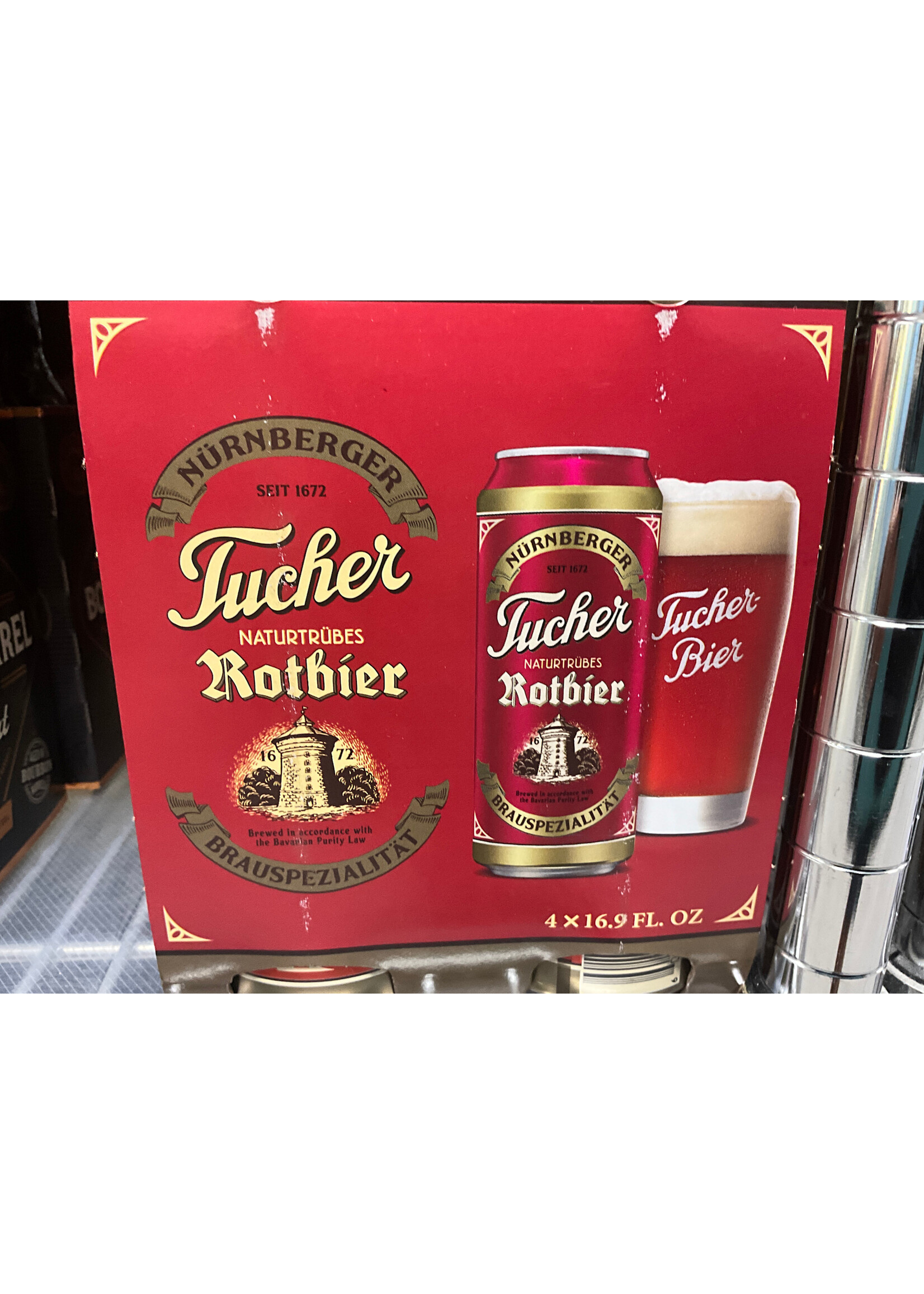 TUCHER   ROTBIER  4PK .5L CANS