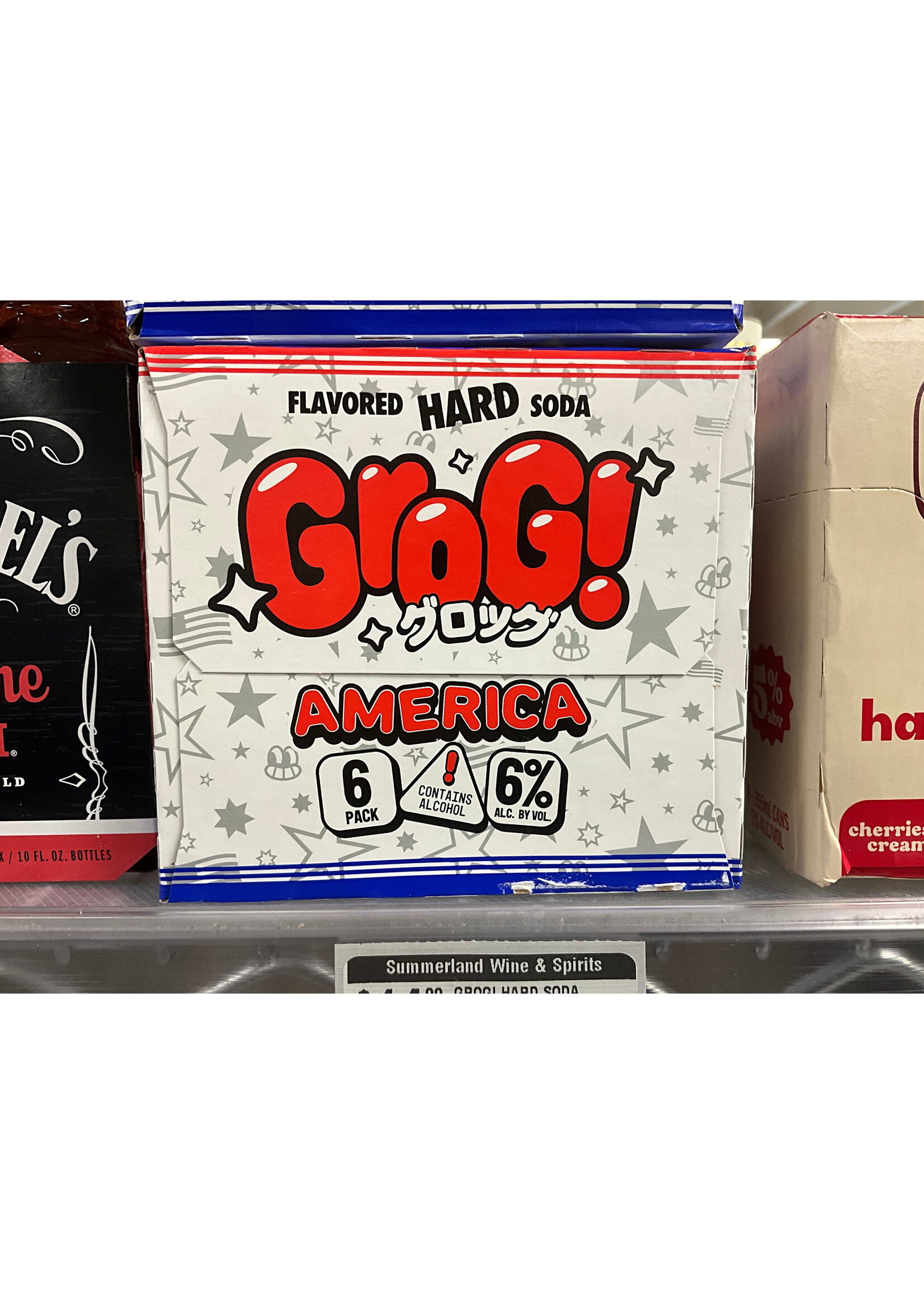 GROG! HARD SODA AMERICA PACK 6PK CANS