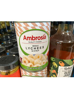 AMBROSIA WHOLE LYCHEES IN SYRUP 20 OZ