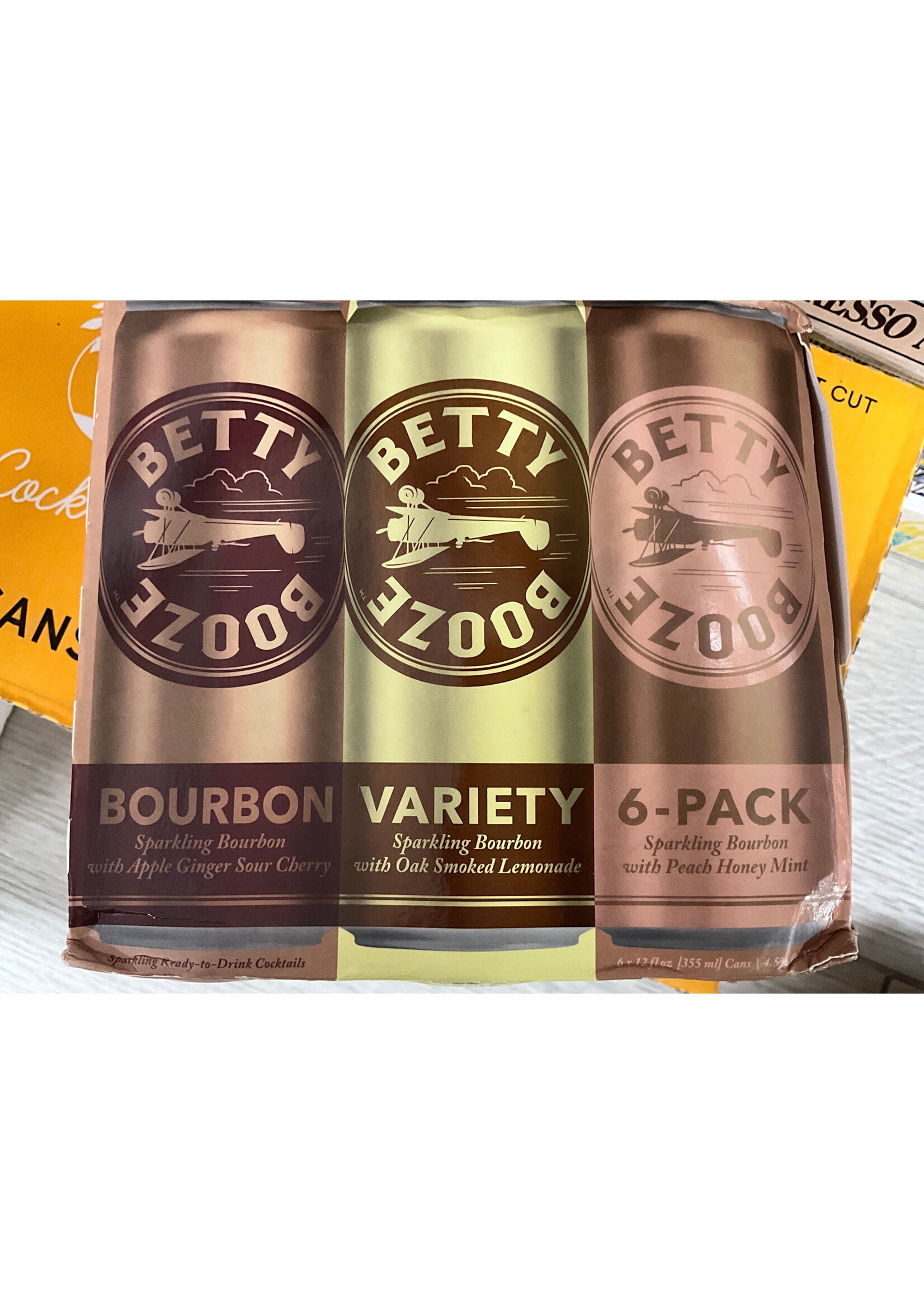 BETTY BOOZE BOURBON VARIETY PACK  6PK .355L CANS