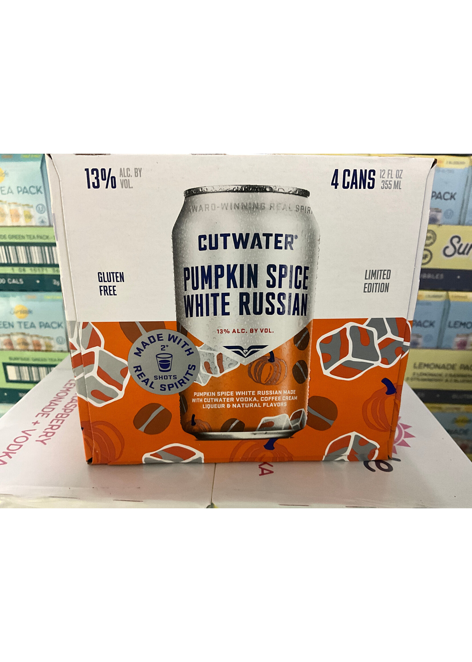 CUTWATER SPIRITS CUTWATER PUMPKIN SPICE WHITE RUSSIAN 4PK CANS