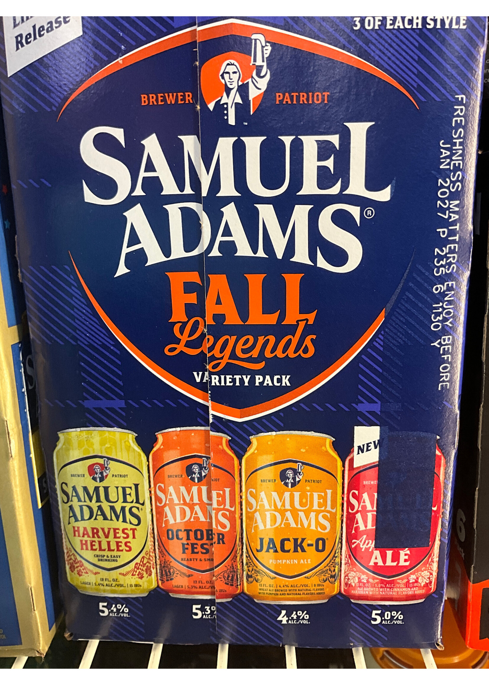 SAMUEL ADAMS SAMUEL ADAMS SPRING/SUMMER/FALL VARIETY 12PK 12OZ CANS